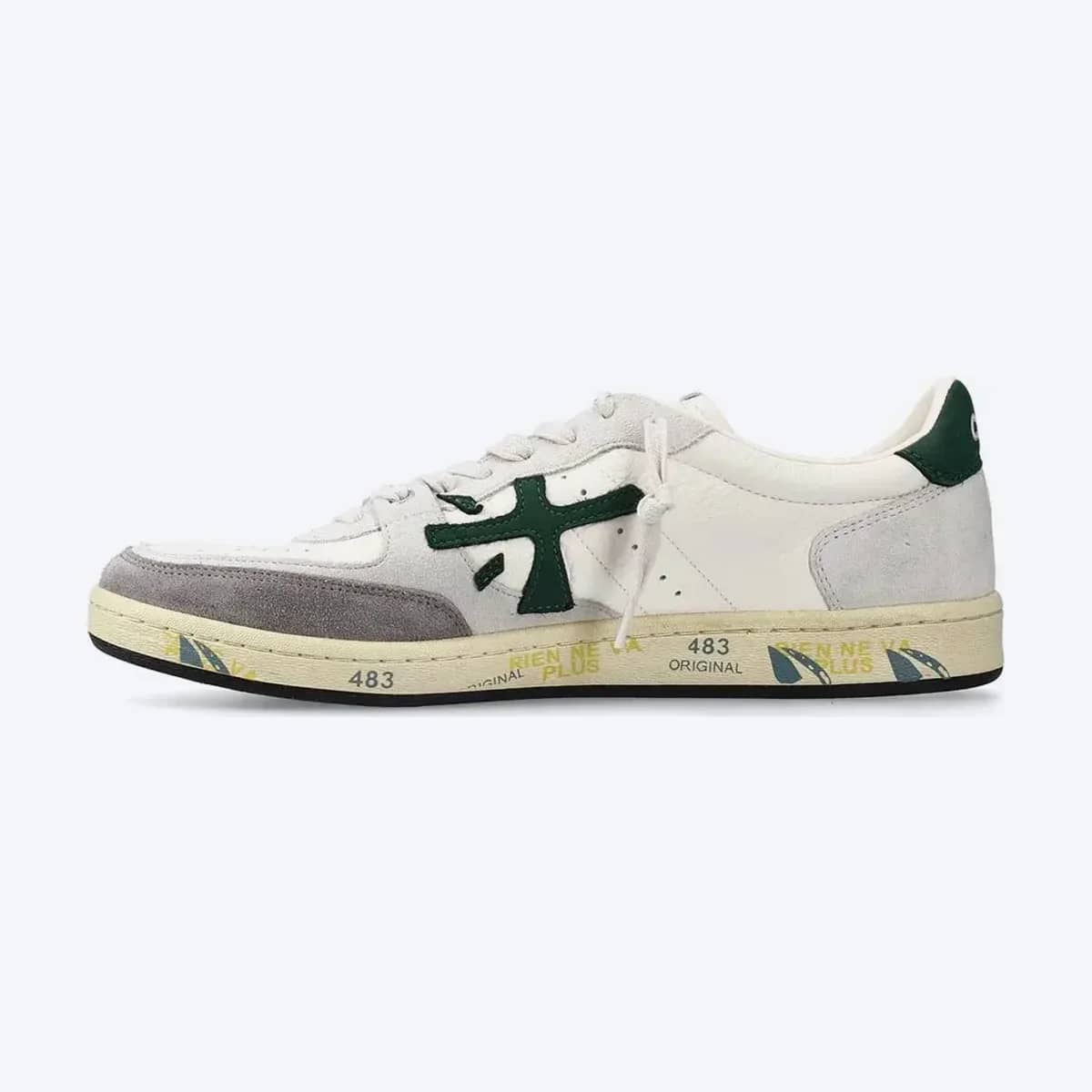 Premiata BSKT Clay beyaz sneaker, iç yandan görünüm