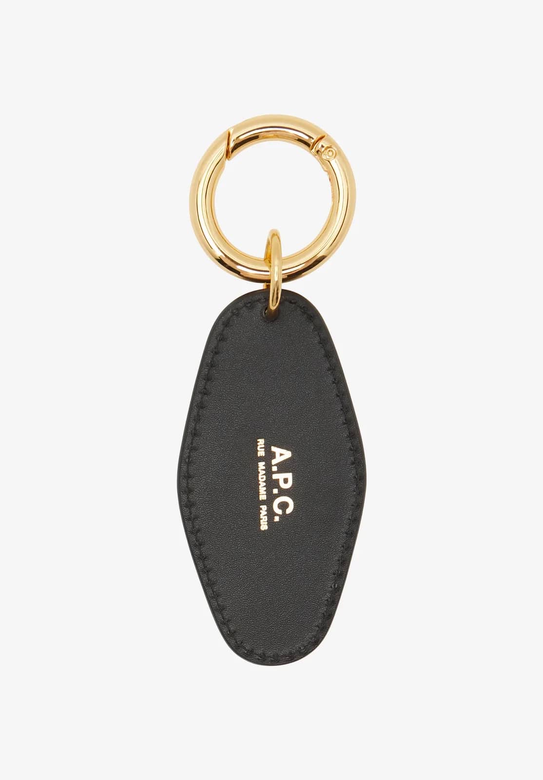 A.P.C. altın anahtarlık, önden görünüm