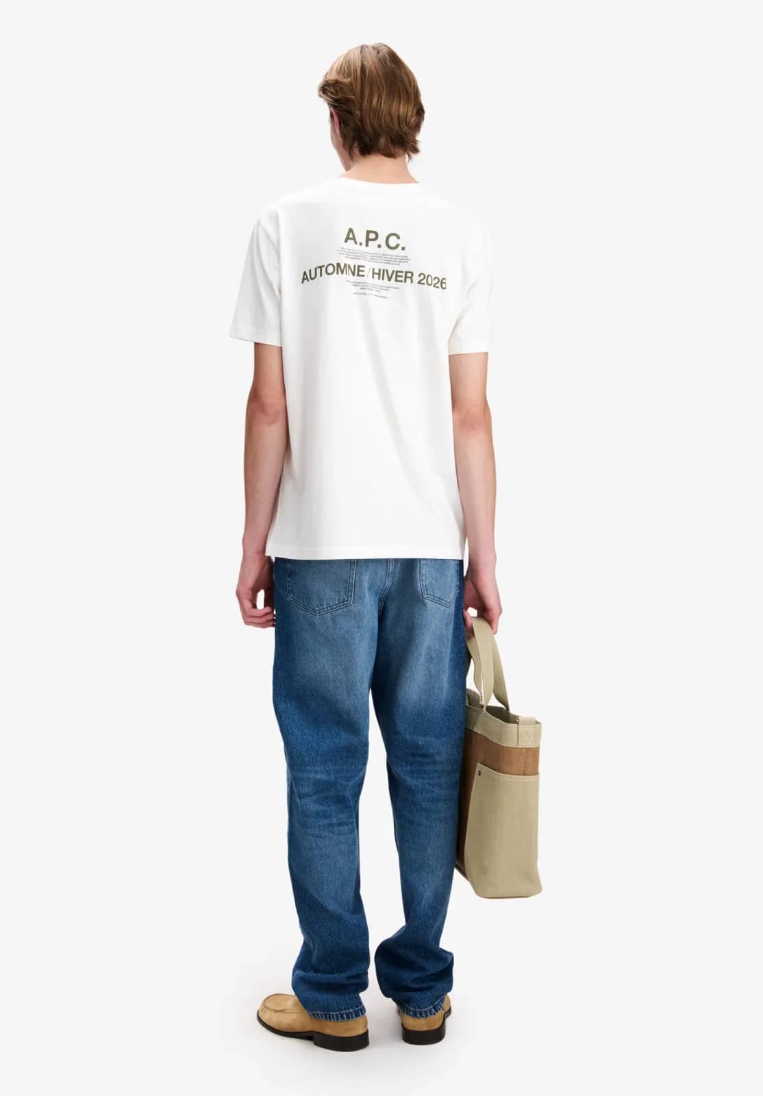 A.P.C. beyaz t-shirt, detay görünüm
