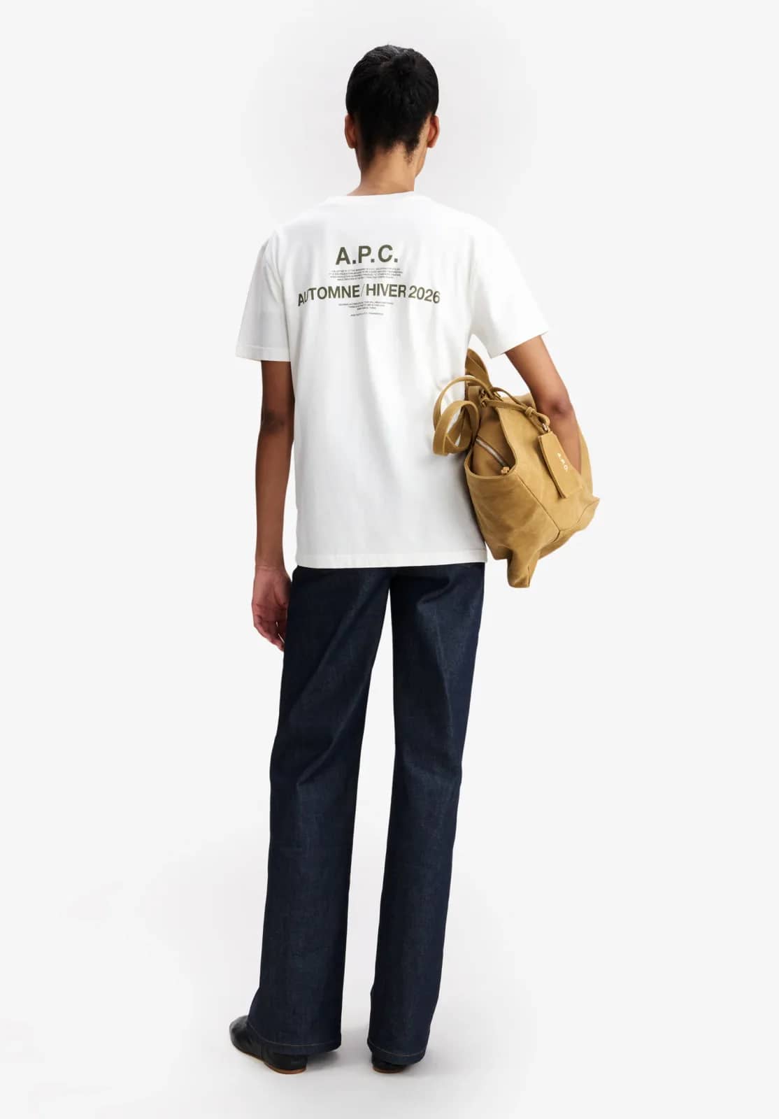 A.P.C. beyaz t-shirt, detay görünüm