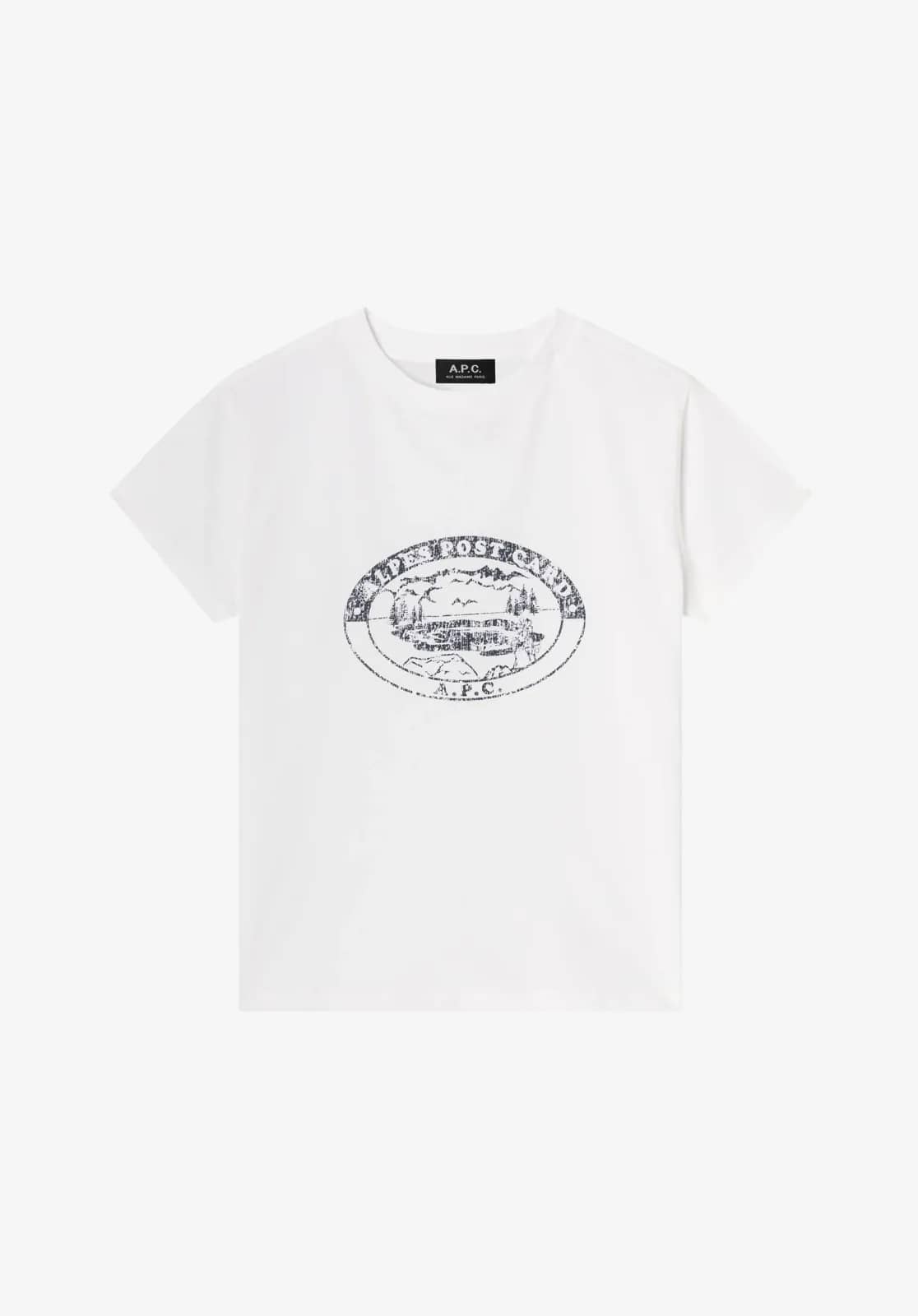 A.P.C. beyaz t-shirt, önden görünüm