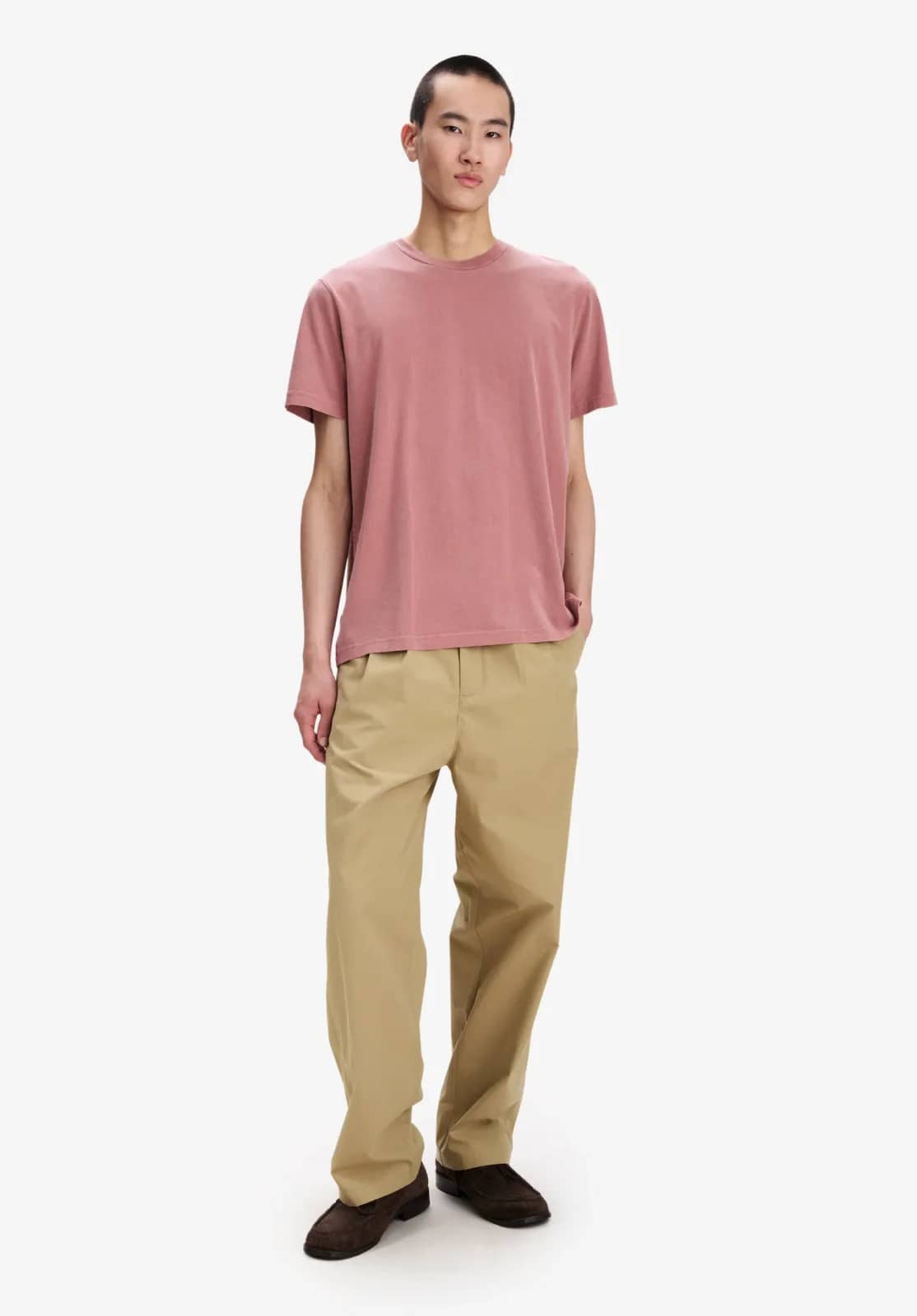 A.P.C. pembe t-shirt, arkadan görünüm