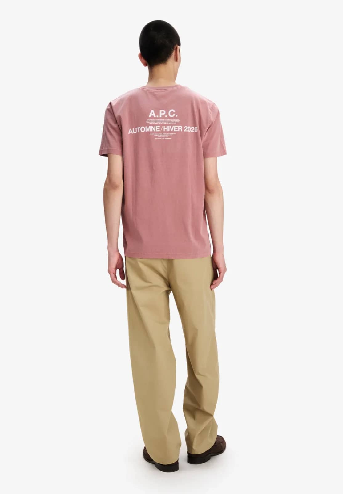 A.P.C. pembe t-shirt, detay görünüm