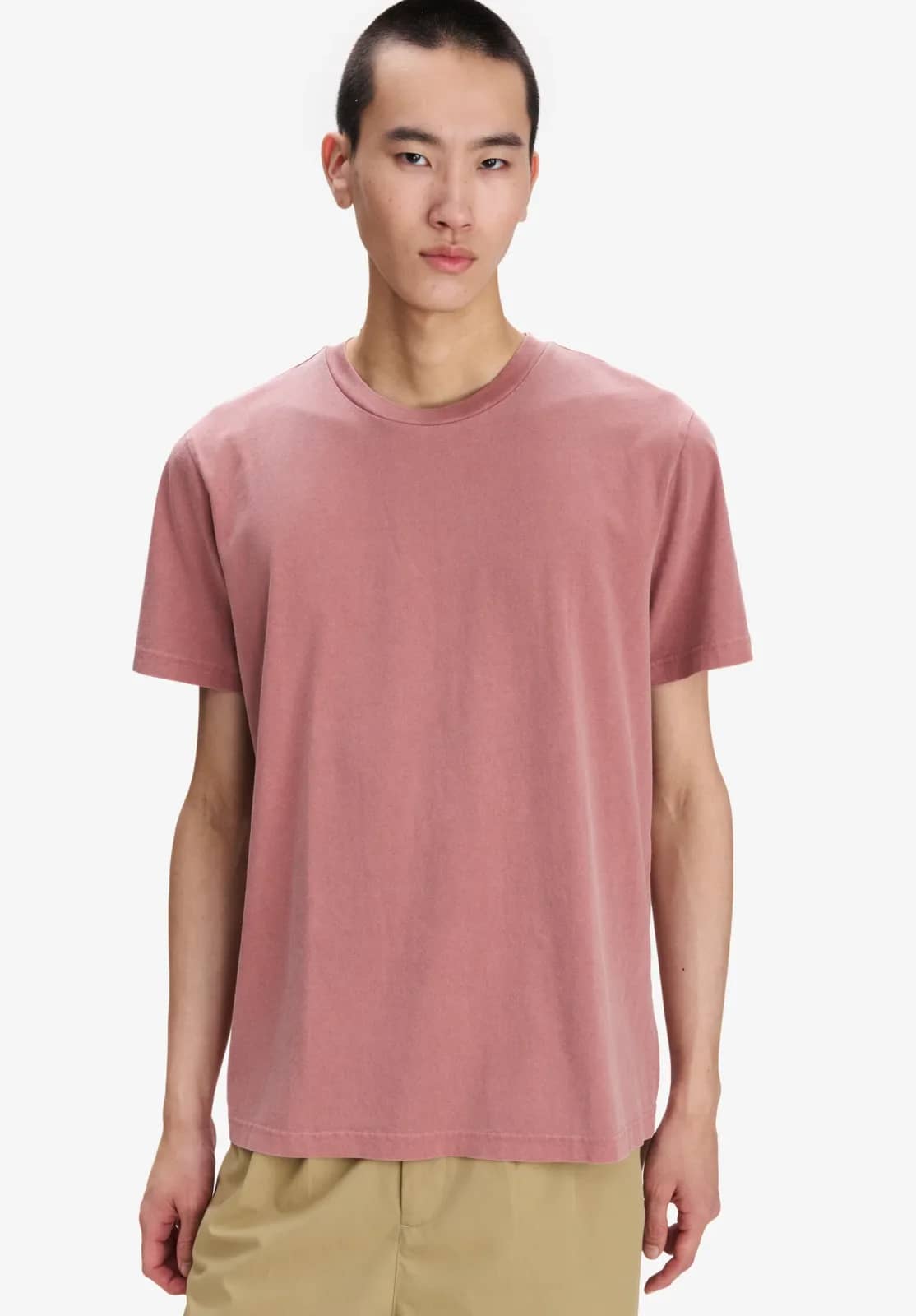 A.P.C. pembe t-shirt, detay görünüm