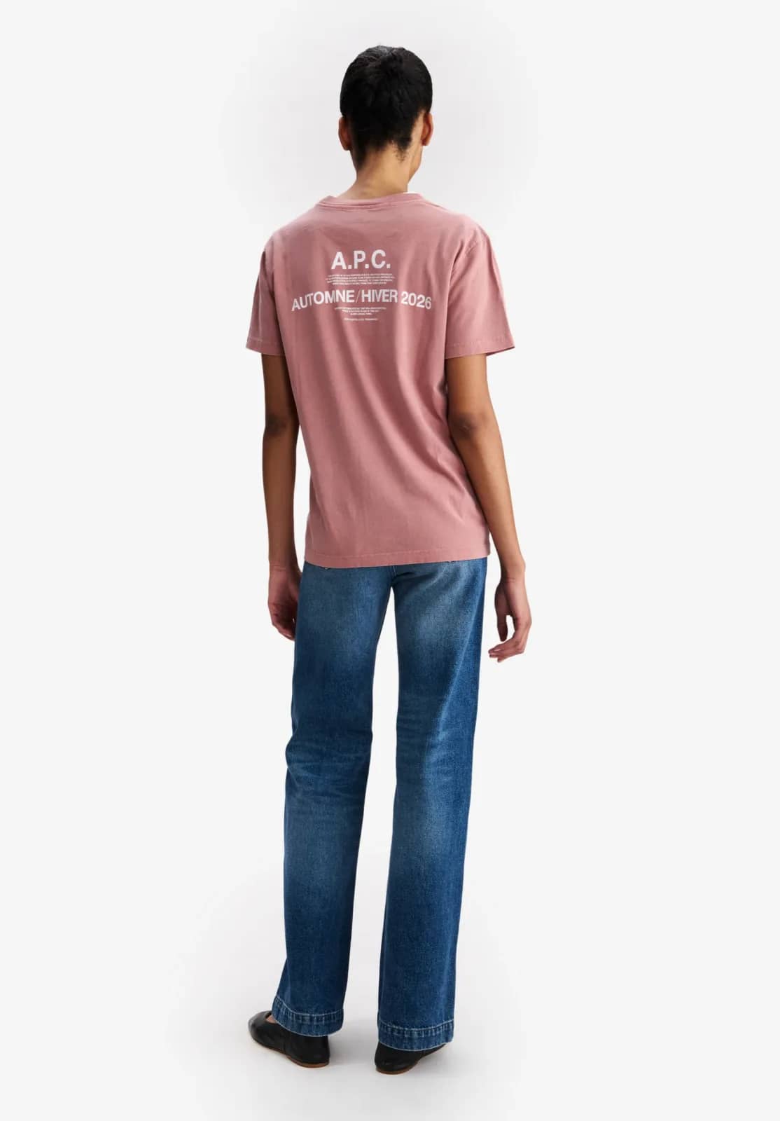 A.P.C. pembe t-shirt, detay görünüm