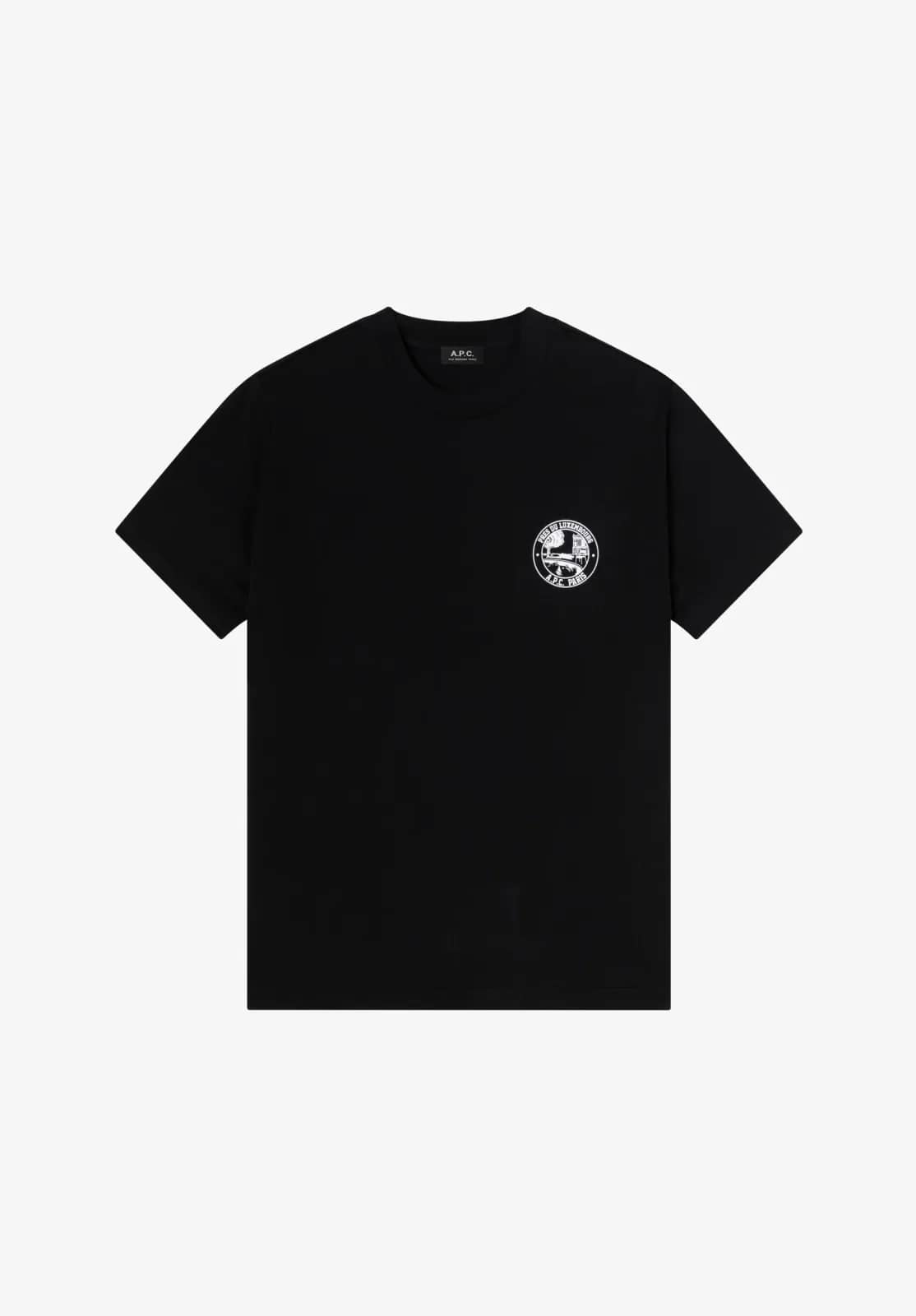 A.P.C. siyah t-shirt, önden görünüm