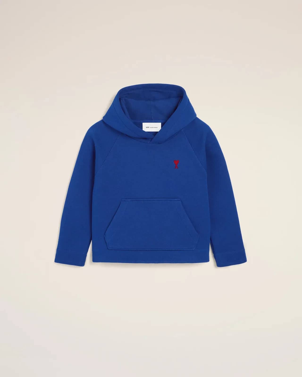 Ami Paris mavi pamuk sweatshirt, önden görünüm