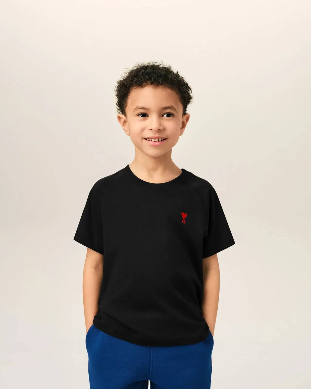 Ami Paris siyah pamuk t-shirt, arkadan görünüm
