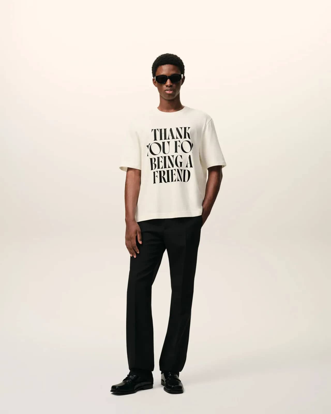 Ami Paris beyaz pamuk t-shirt, arkadan görünüm