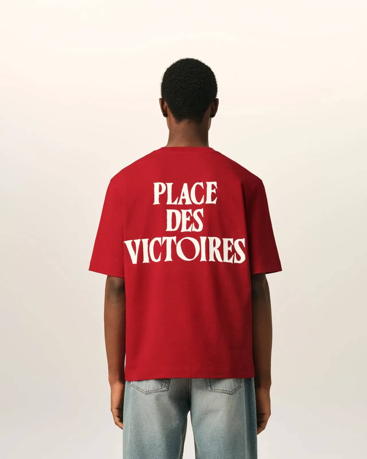 Ami Paris kırmızı pamuk t-shirt, detay görünüm
