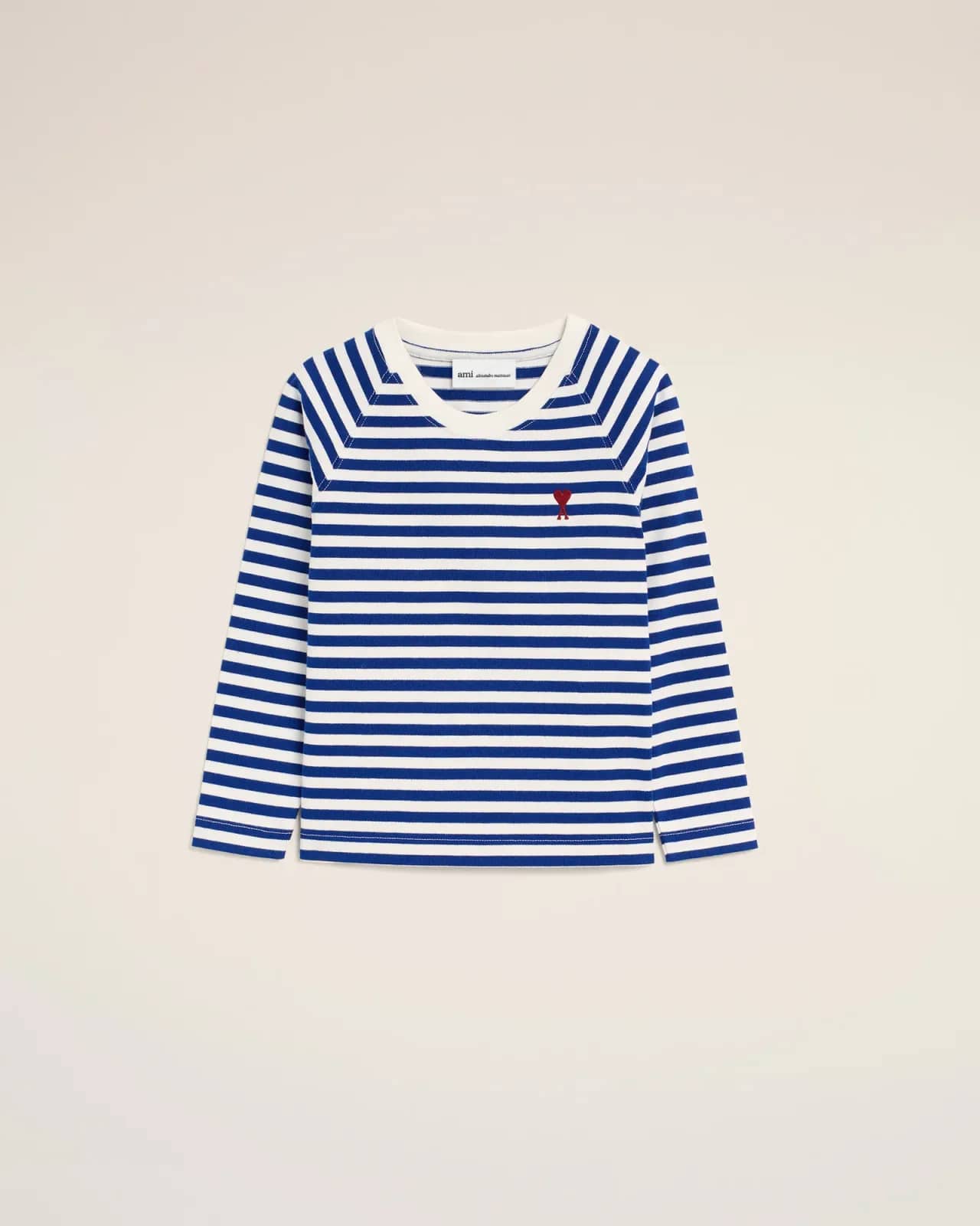 Ami Paris mavi pamuk t-shirt, önden görünüm