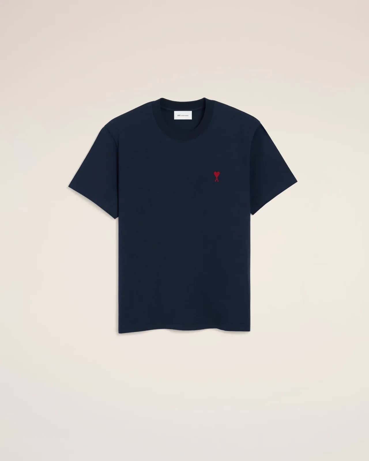 Ami Paris mavi pamuk t-shirt, önden görünüm