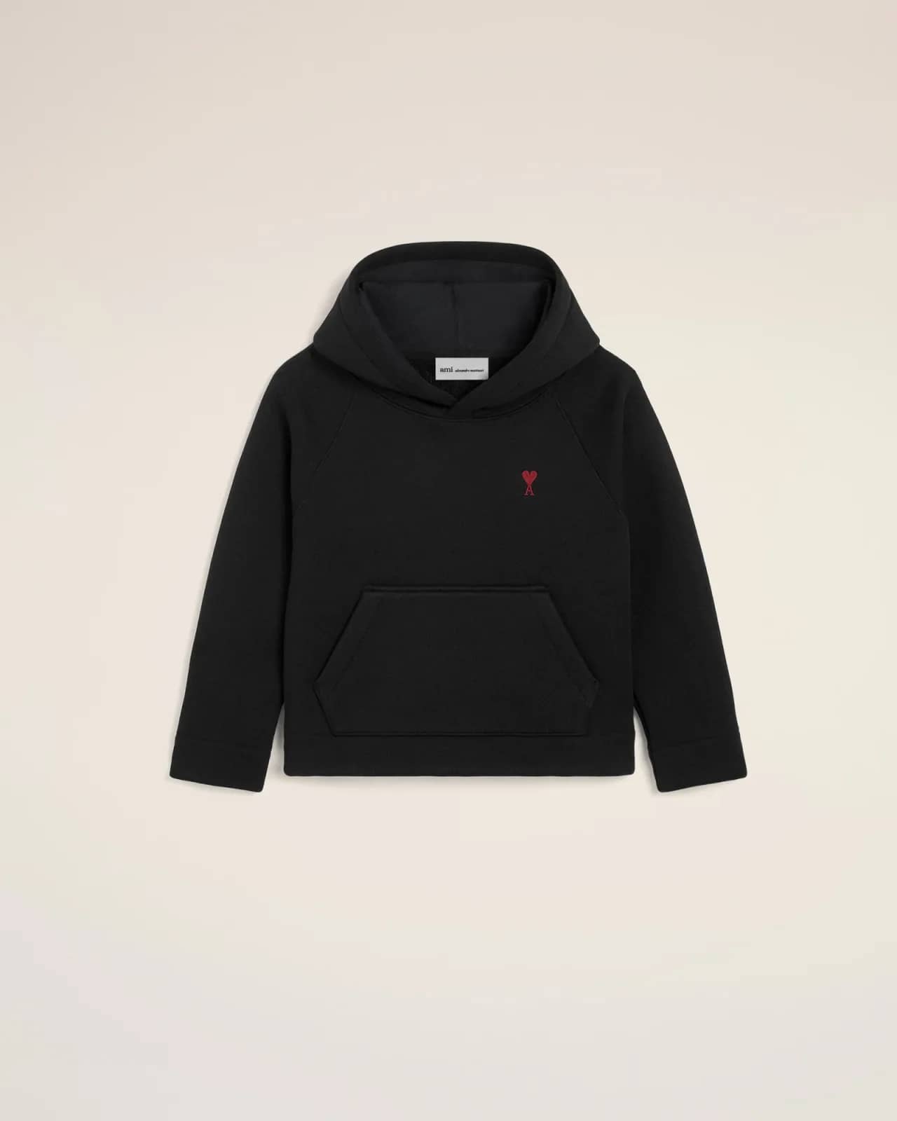 Ami Paris siyah pamuk sweatshirt, detay görünüm