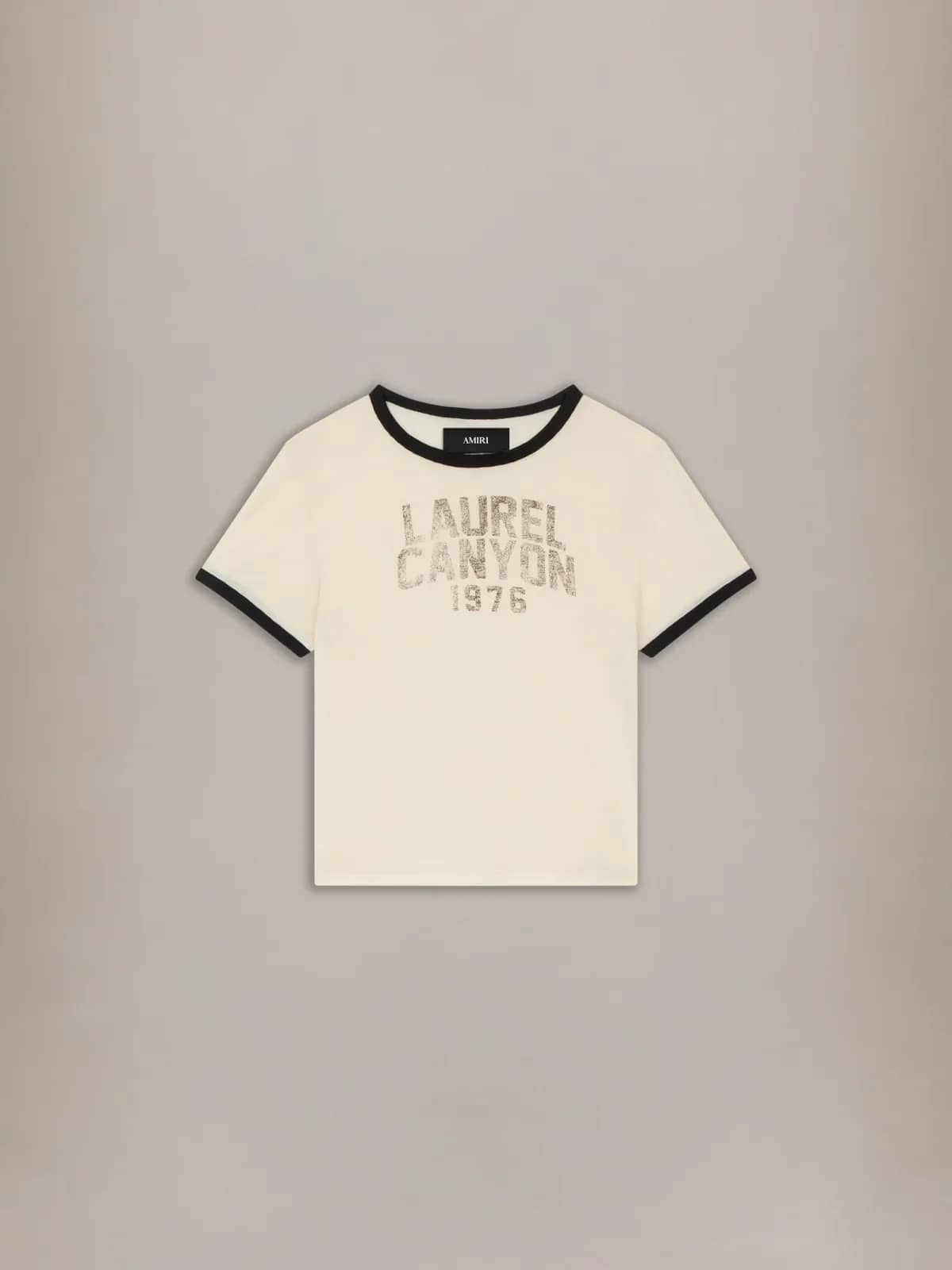 Amiri bej pamuk t-shirt, önden görünüm