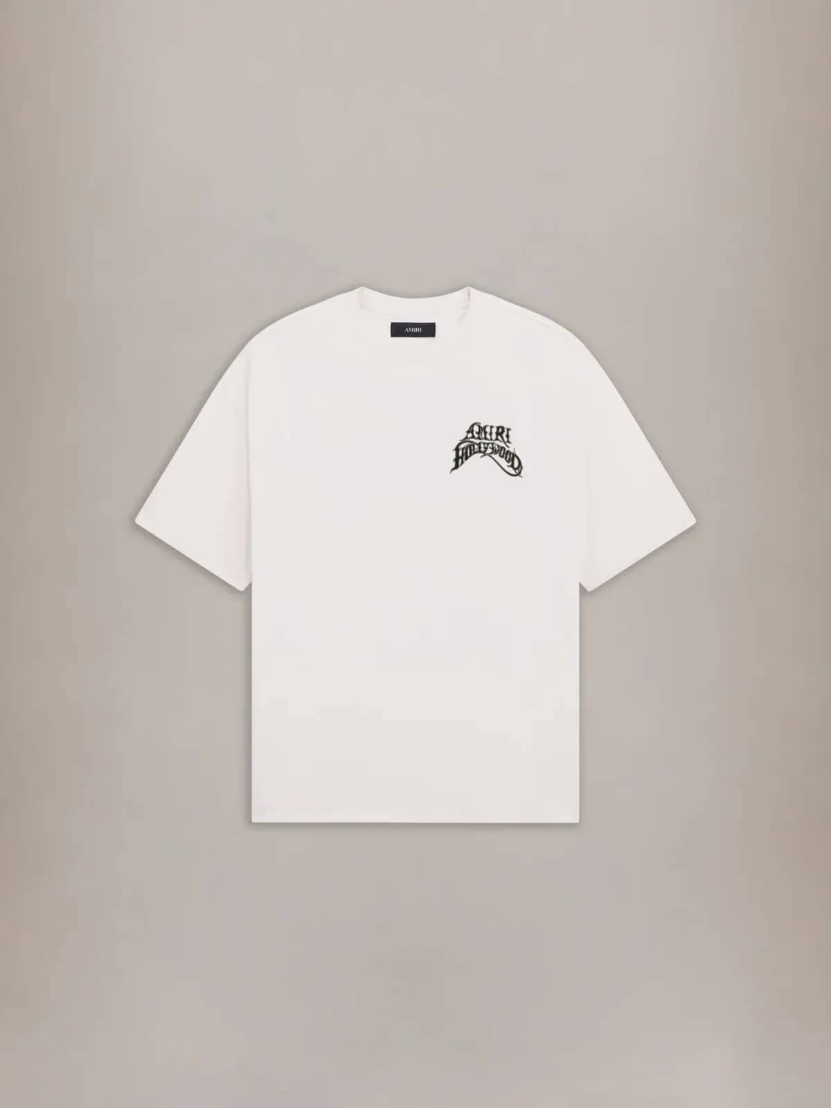 Amiri krem t-shirt, önden görünüm