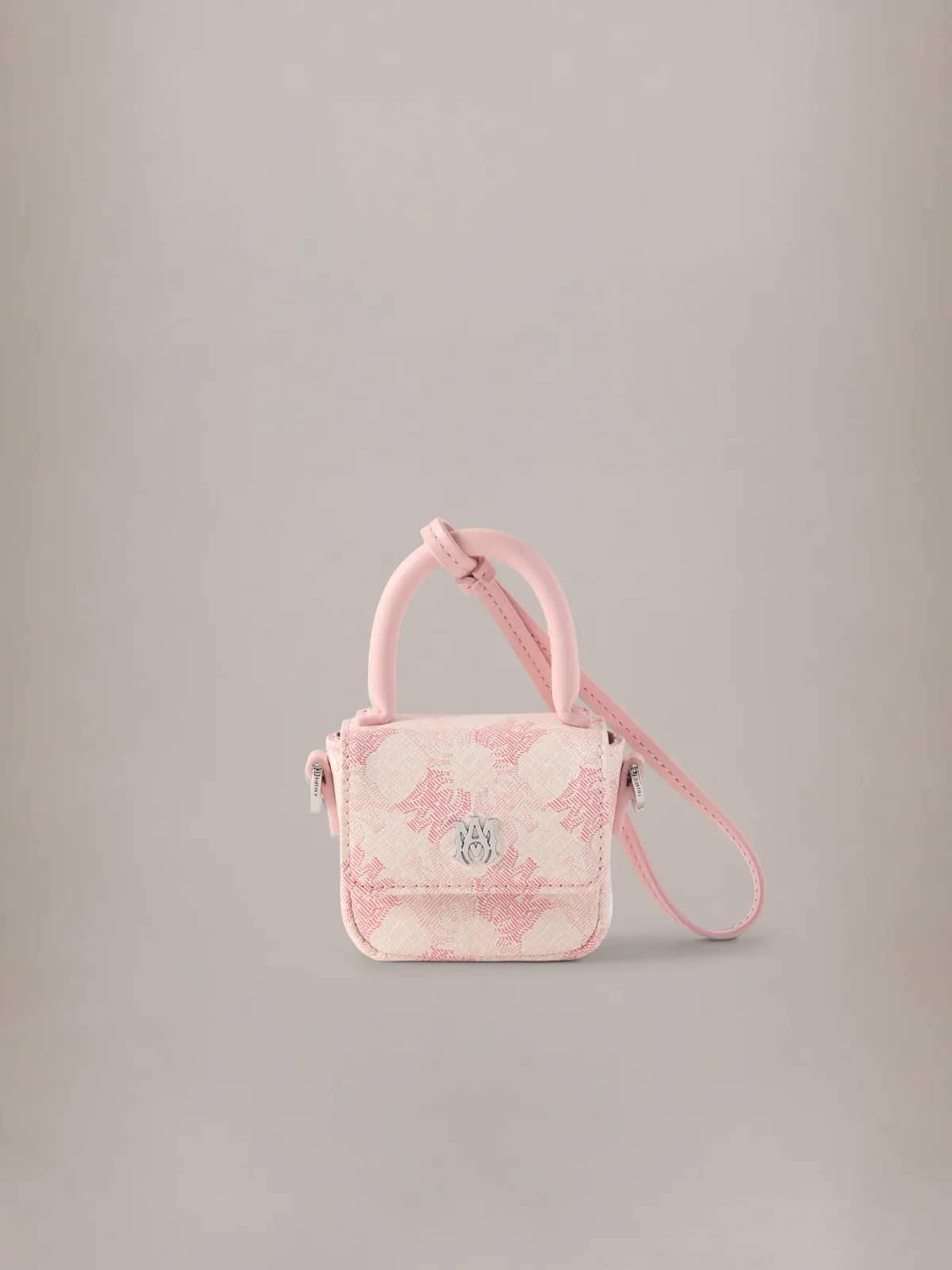 Amiri pembe MA Quad tekstil çanta süsü, detay görünüm