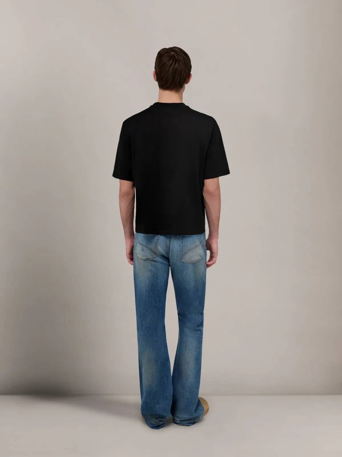Amiri siyah t-shirt, detay görünüm