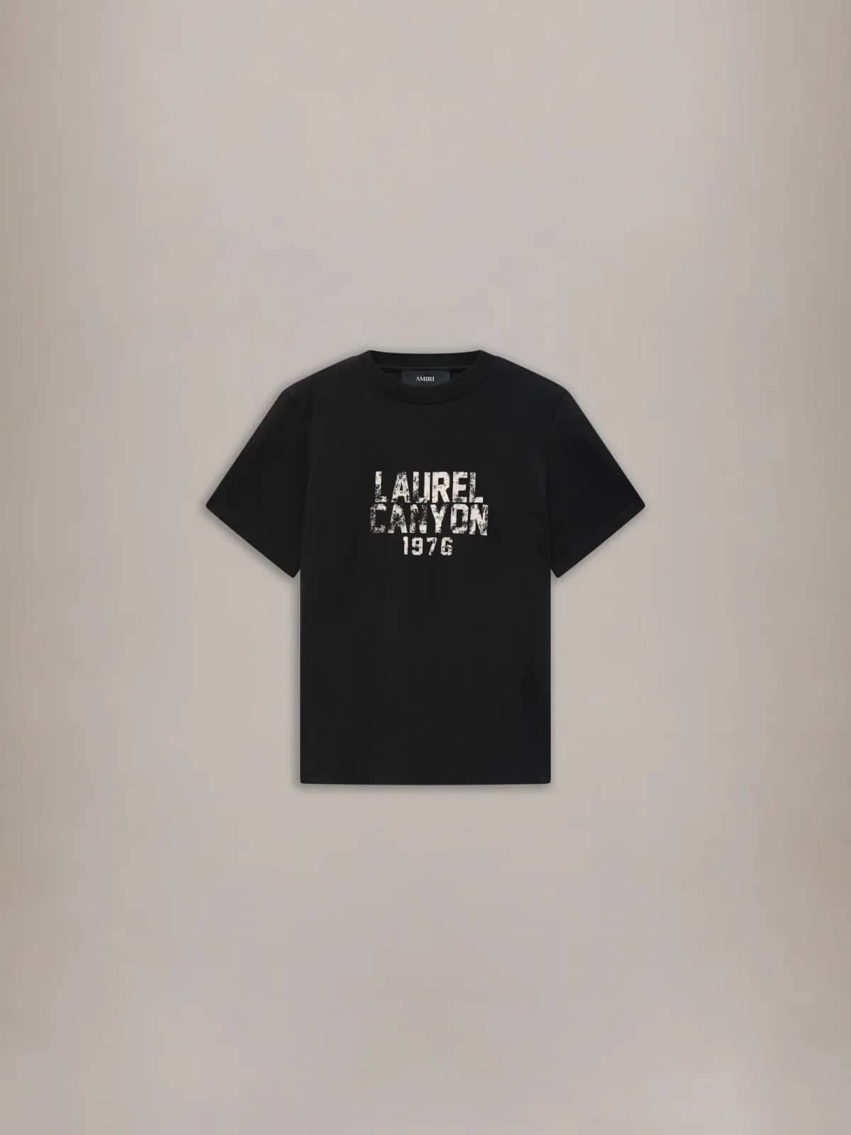 Amiri siyah pamuk t-shirt, önden görünüm