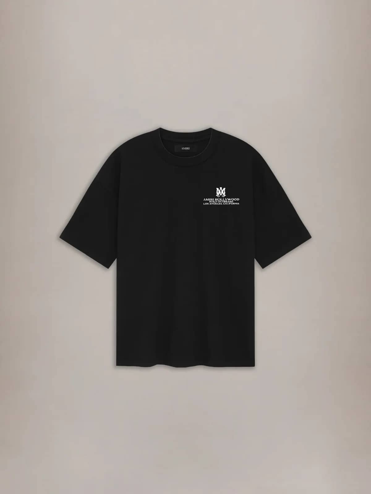 Amiri siyah t-shirt, önden görünüm