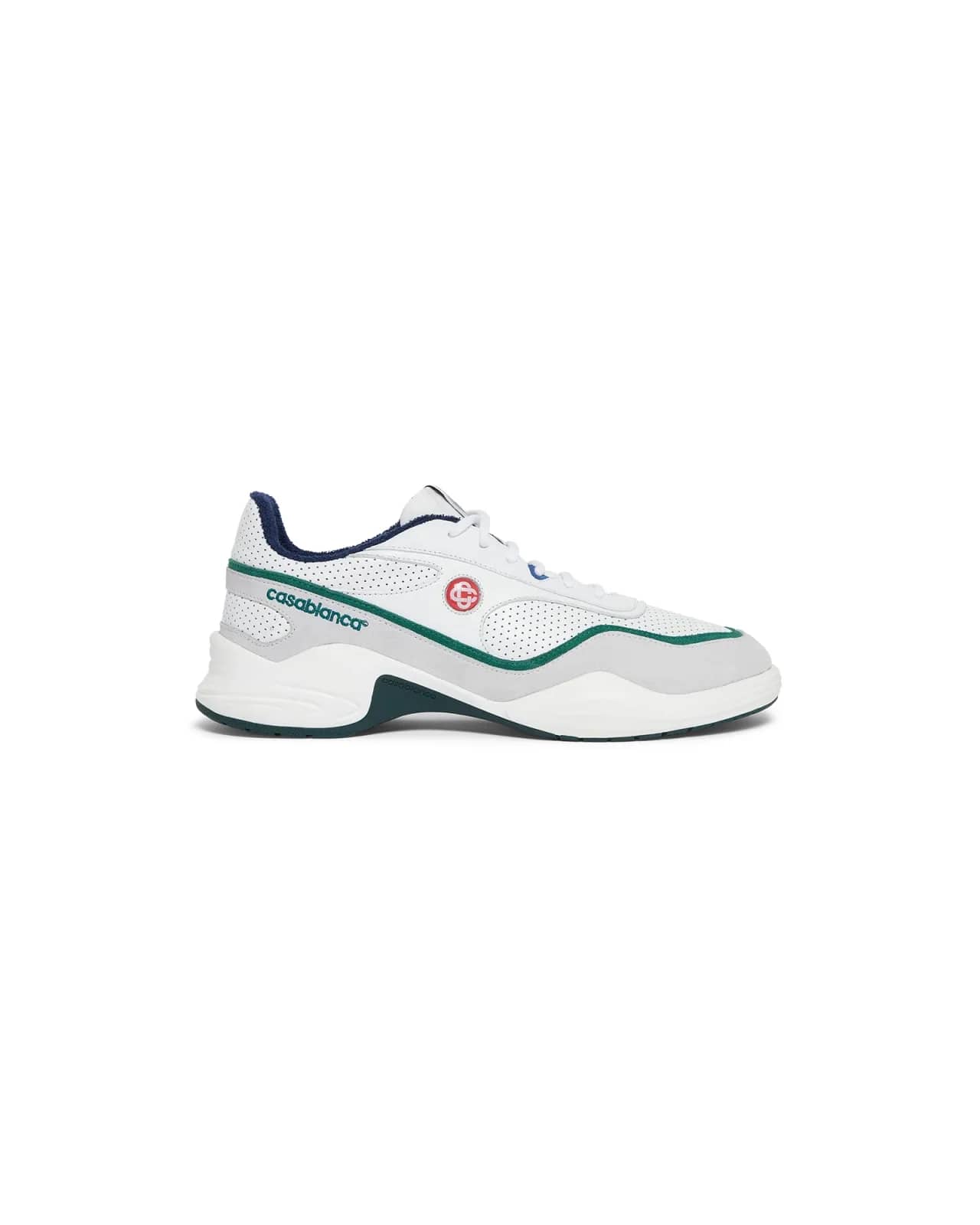 Casablanca beyaz Court Championship sneaker, yandan görünüm
