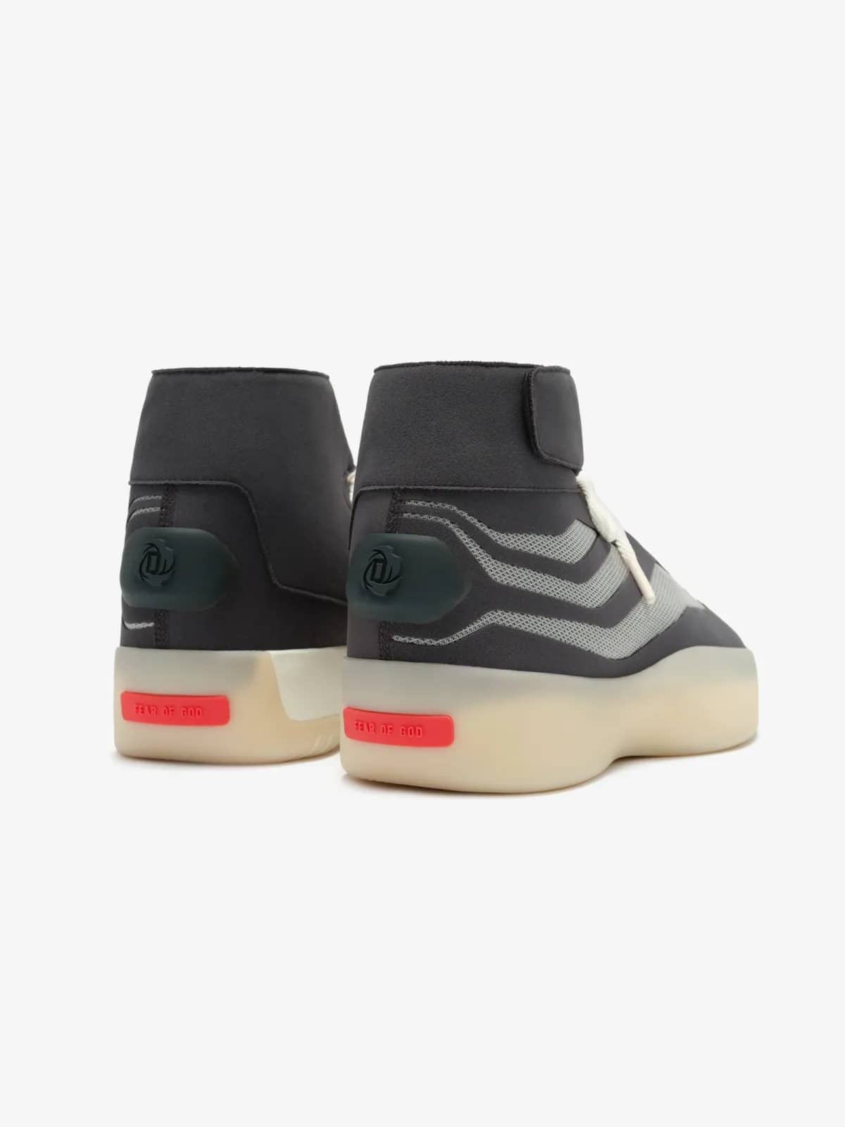 Fear of God pembe Derrick Rose II Basketball bilekli sneaker, iç yandan görünüm