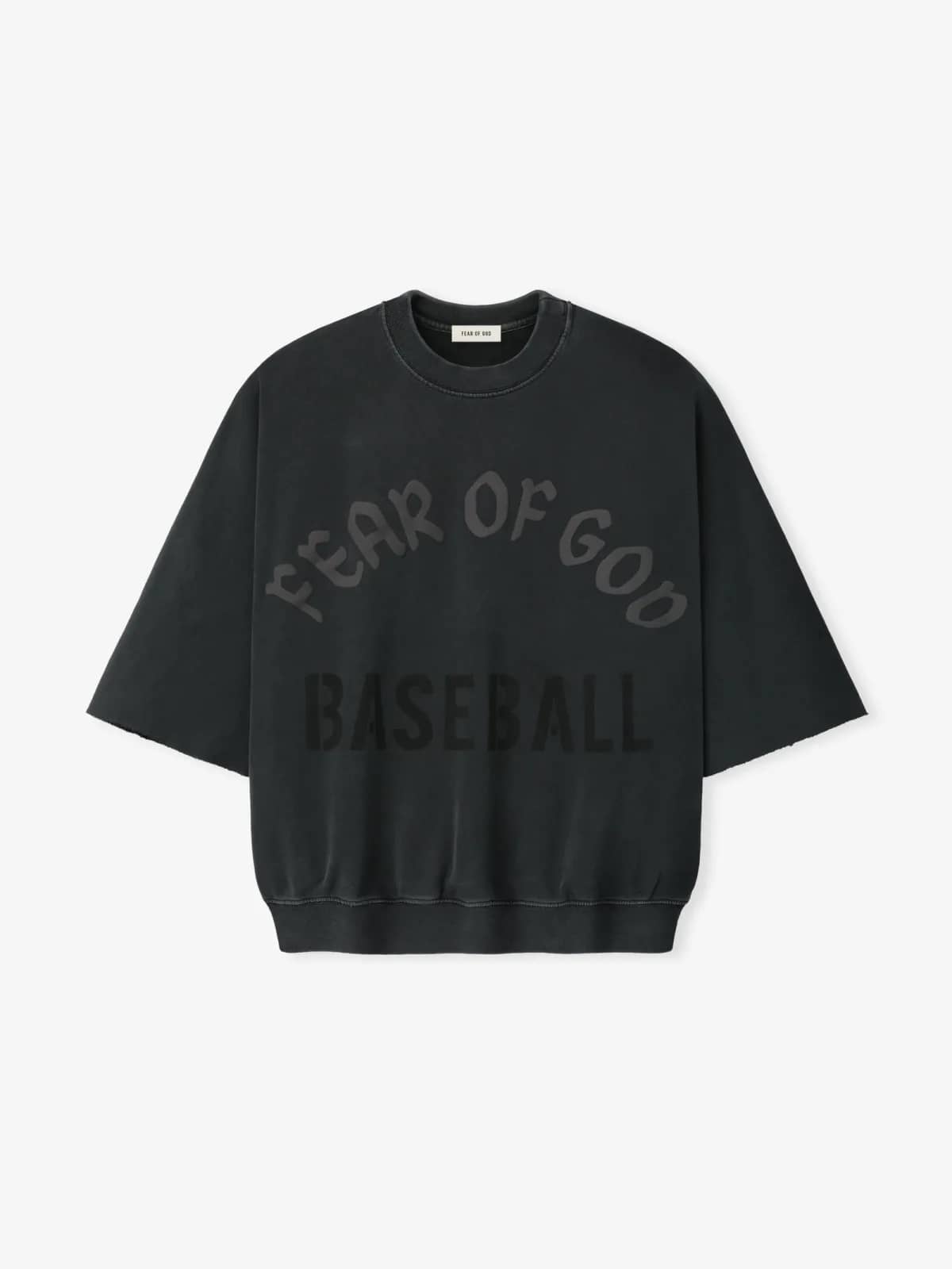 Fear of God siyah sweatshirt, önden görünüm