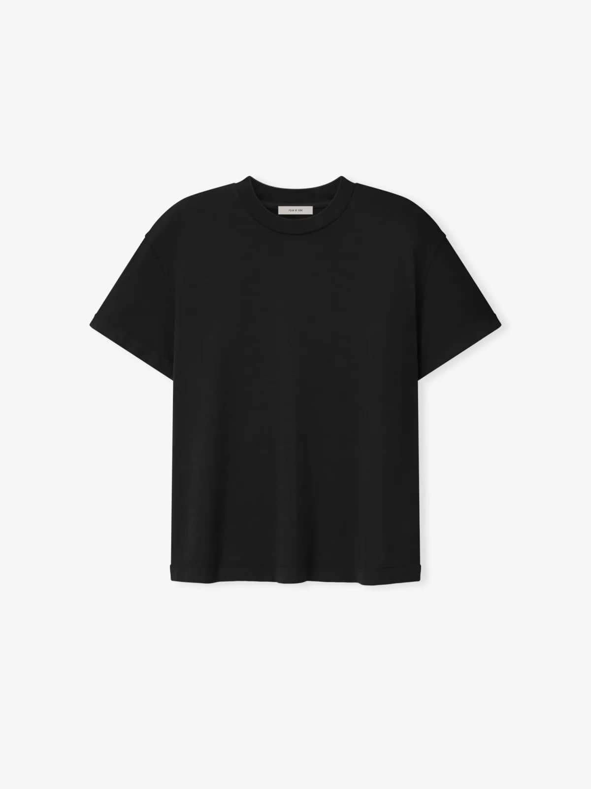Fear of God siyah t-shirt, önden görünüm