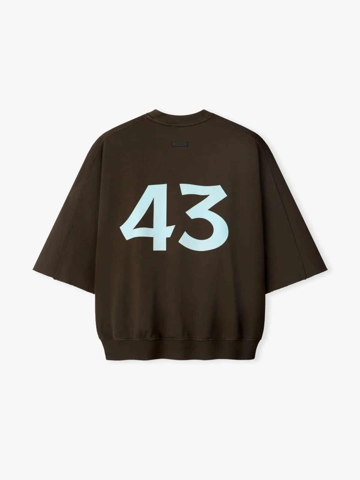Fear of God kahverengi sweatshirt, arkadan görünüm