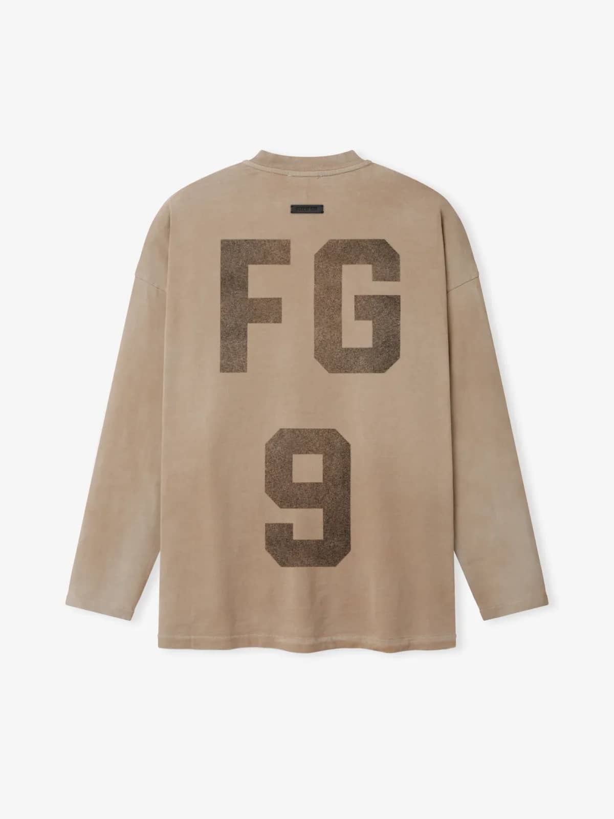 Fear of God bej t-shirt, detay görünüm