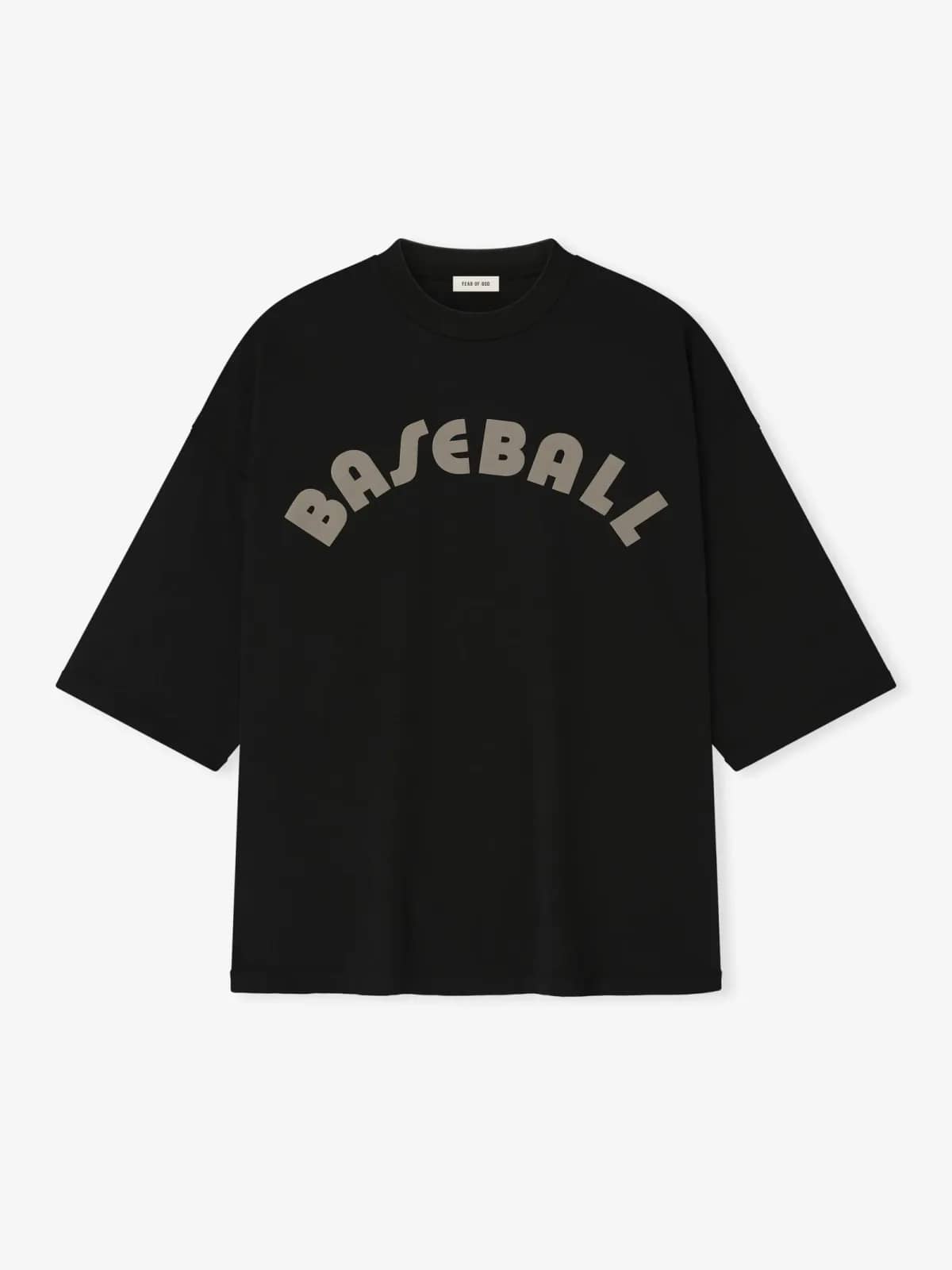 Fear of God siyah pamuk t-shirt, önden görünüm