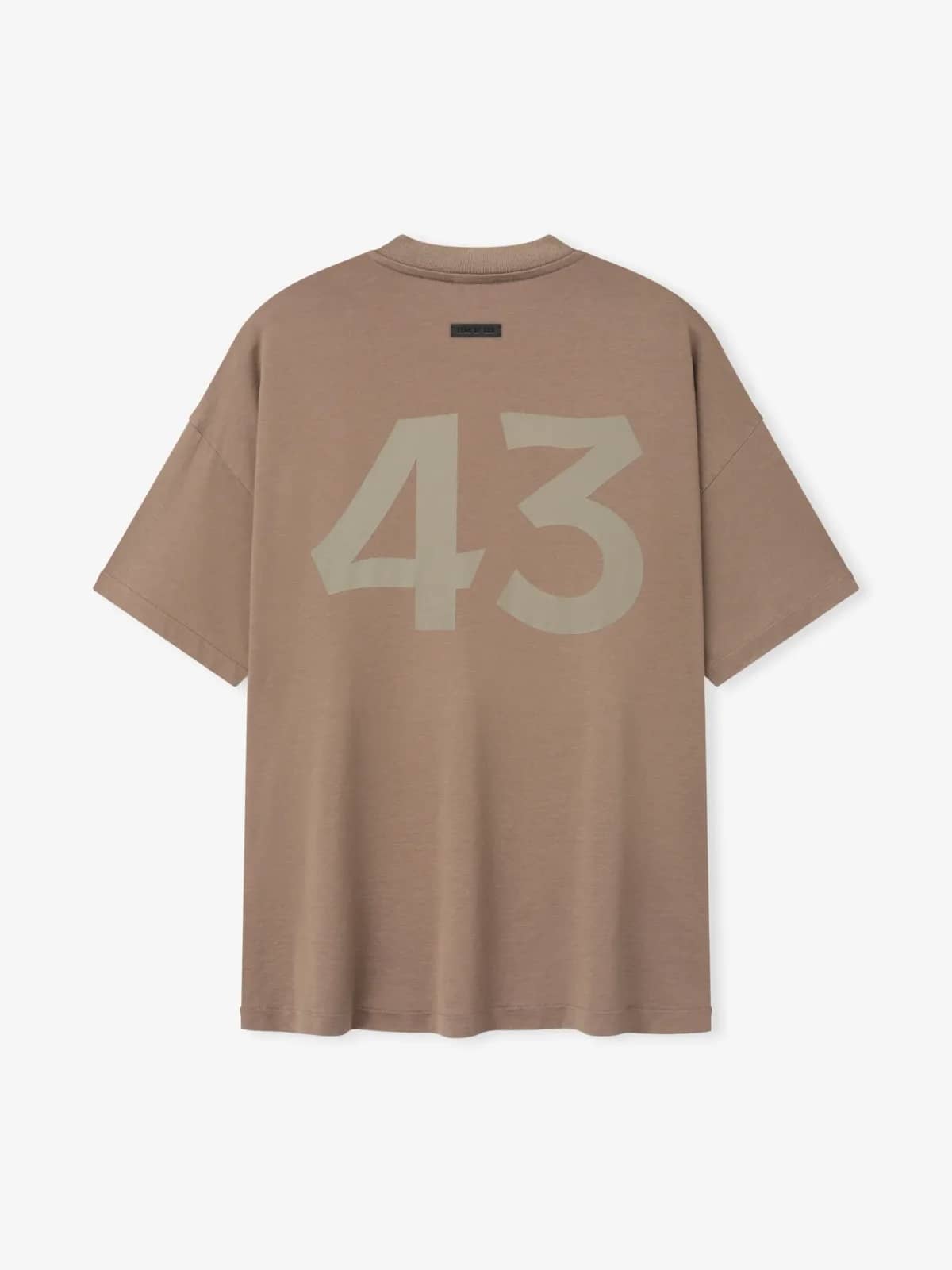 Fear of God bej pamuk t-shirt, detay görünüm