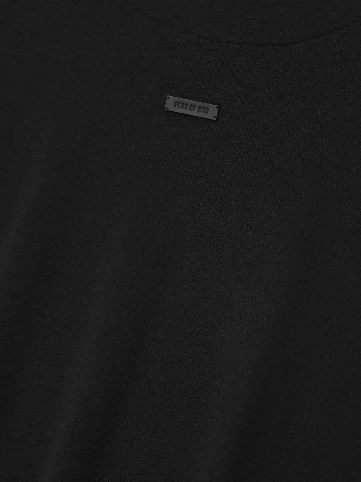 Fear of God siyah pamuk t-shirt, detay görünüm