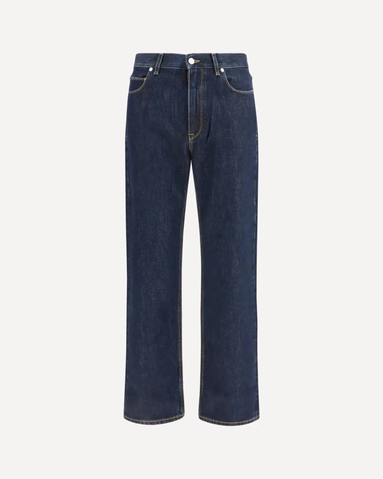 Fendi mavi Düz Paça jean pantolon, detay görünüm