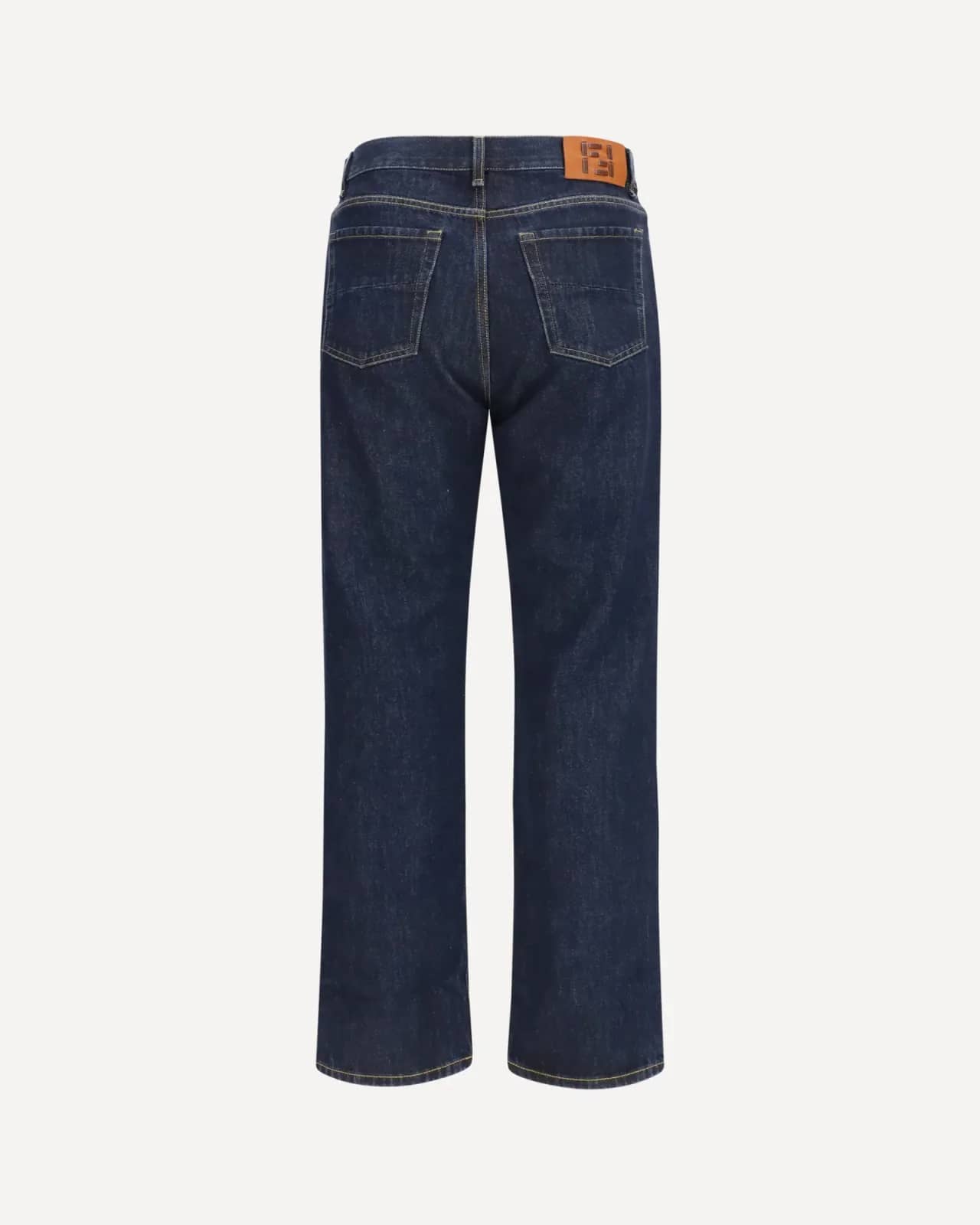 Fendi mavi Düz Paça jean pantolon, detay görünüm