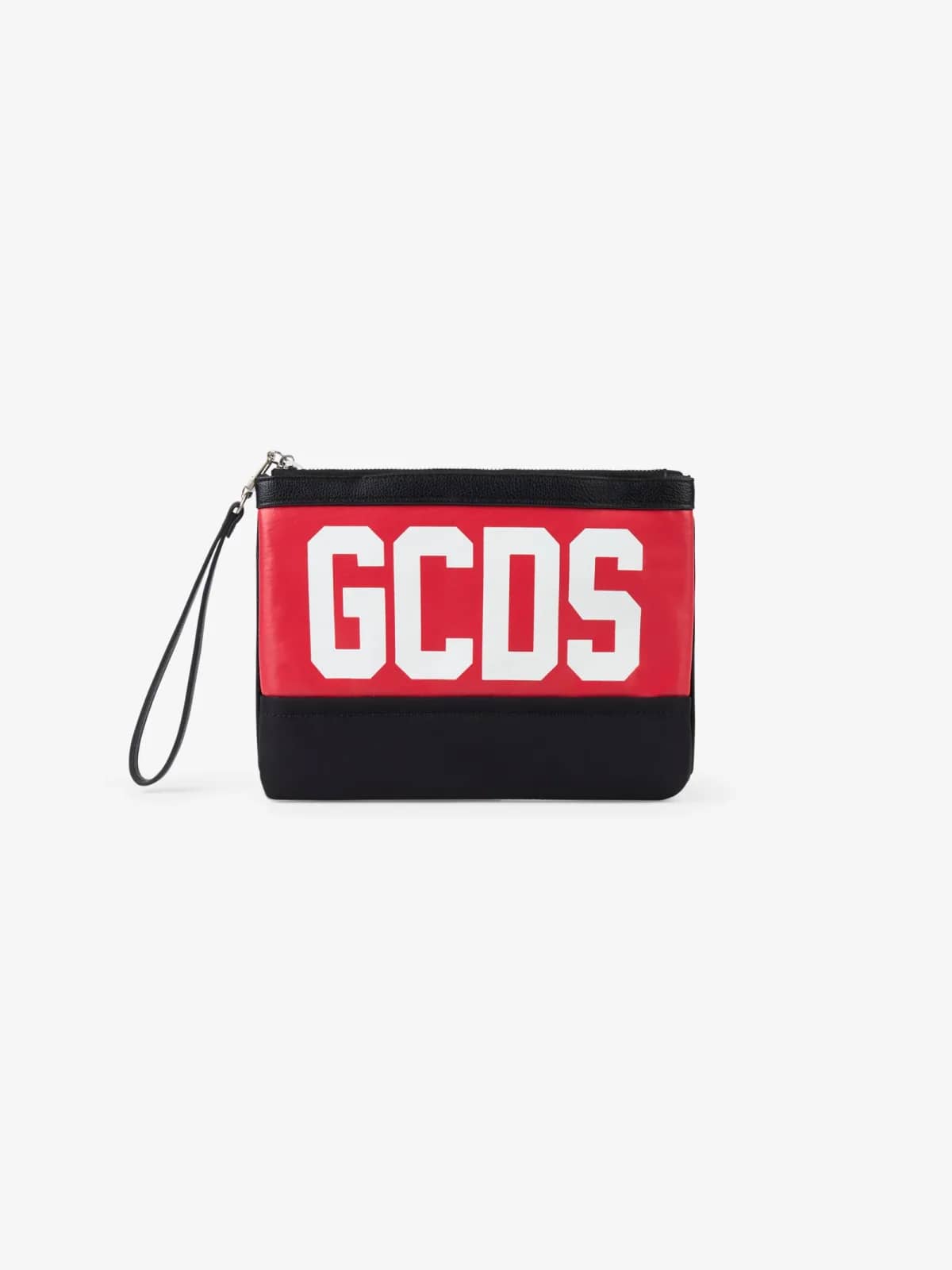 GCDS siyah clutch, önden görünüm