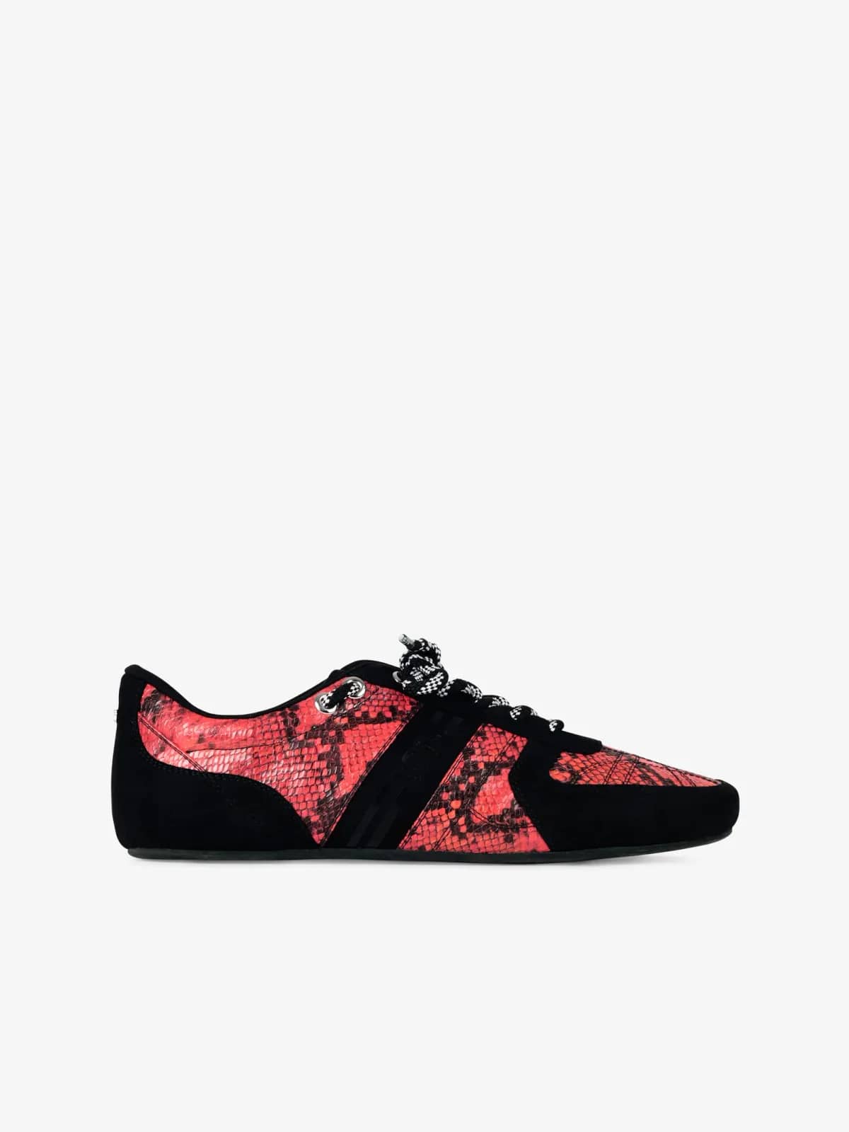 GCDS çok renkli Bağcıklı Python sneaker, yandan görünüm