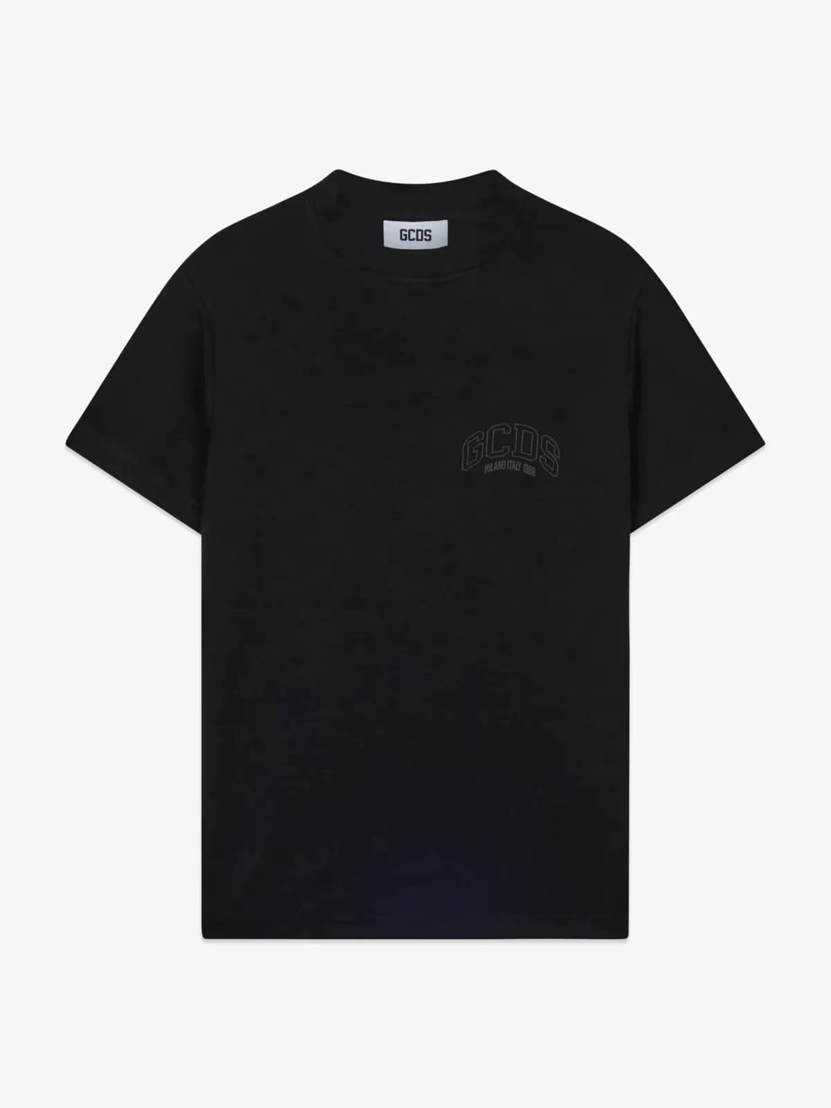 GCDS siyah t-shirt, önden görünüm