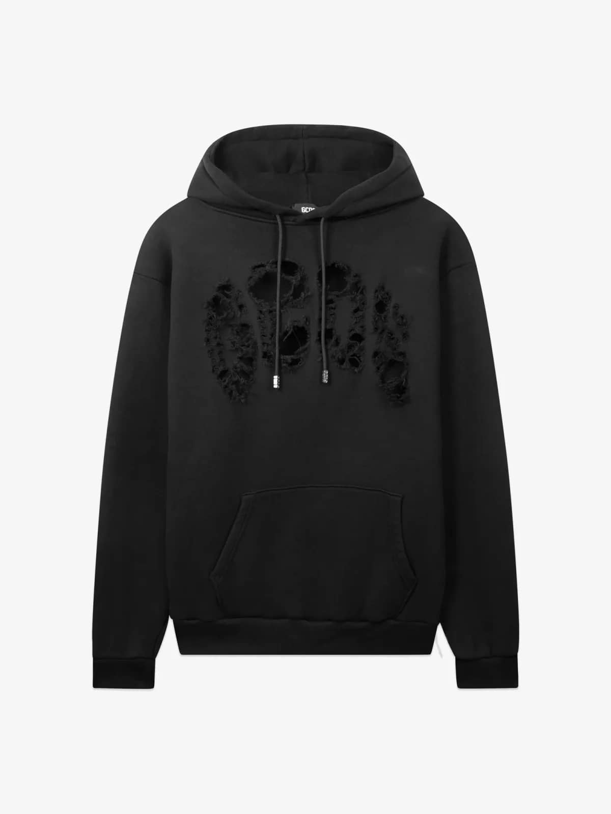 GCDS siyah sweatshirt, önden görünüm