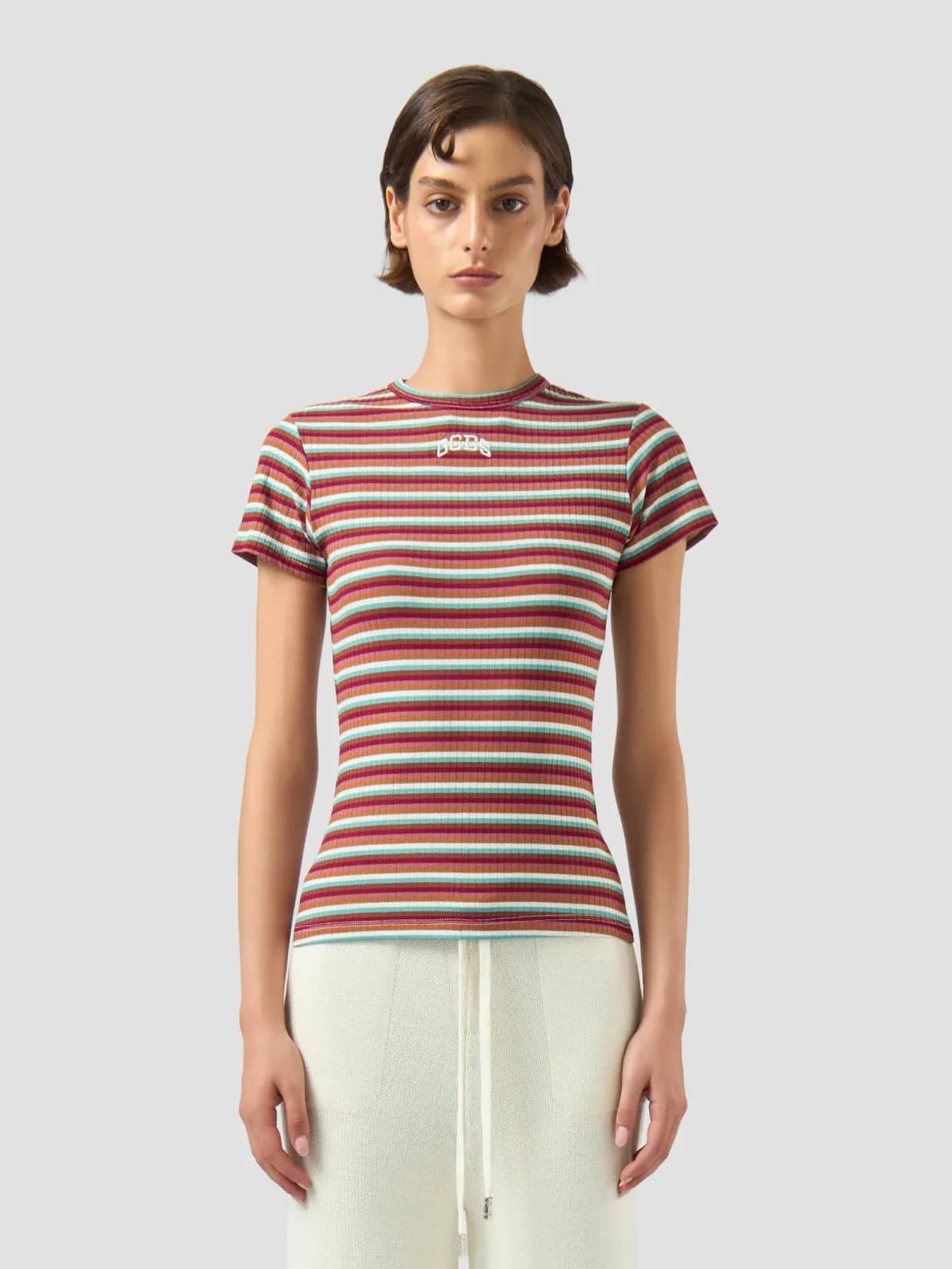GCDS çok renkli t-shirt, detay görünüm