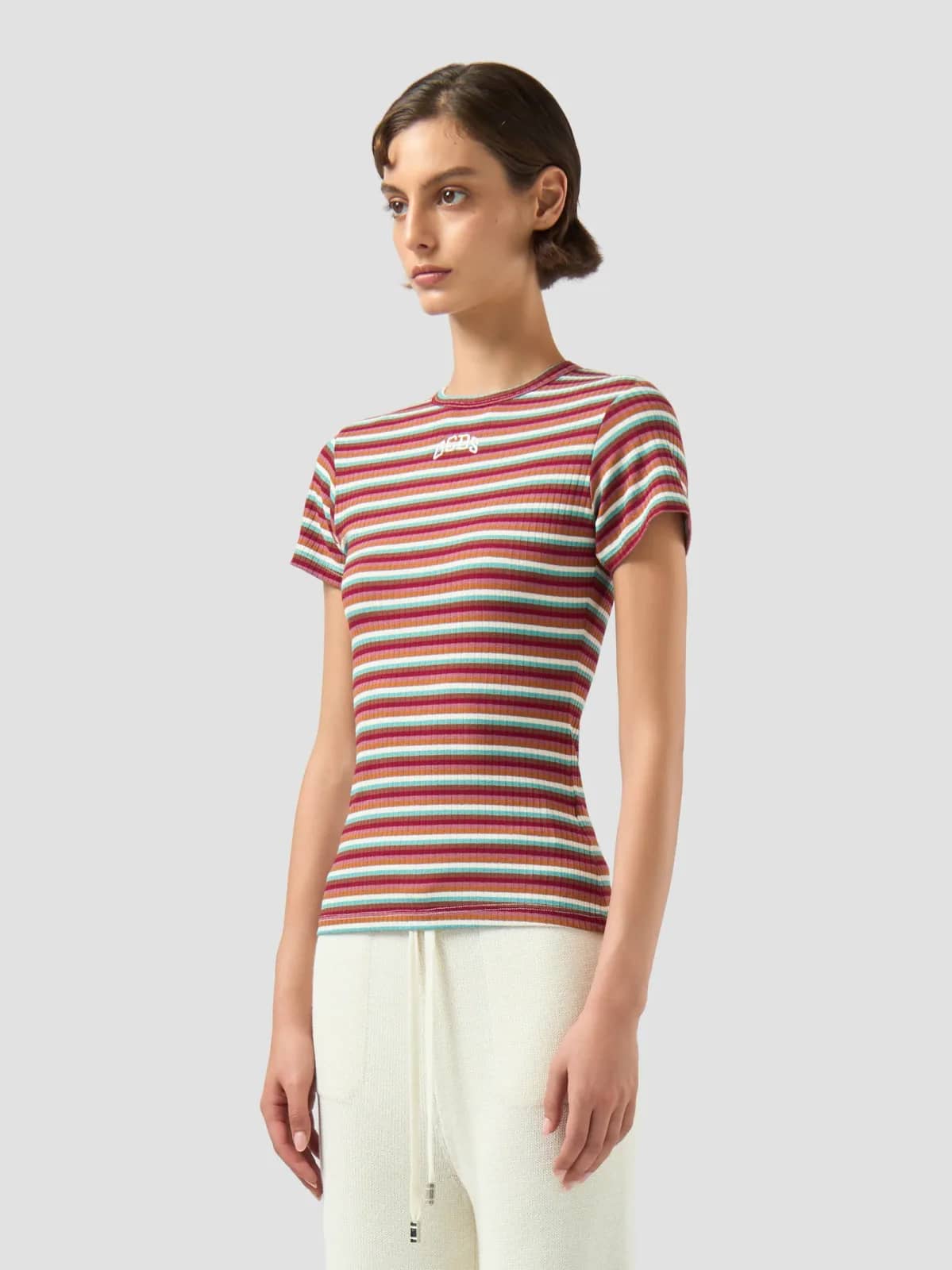 GCDS çok renkli t-shirt, detay görünüm