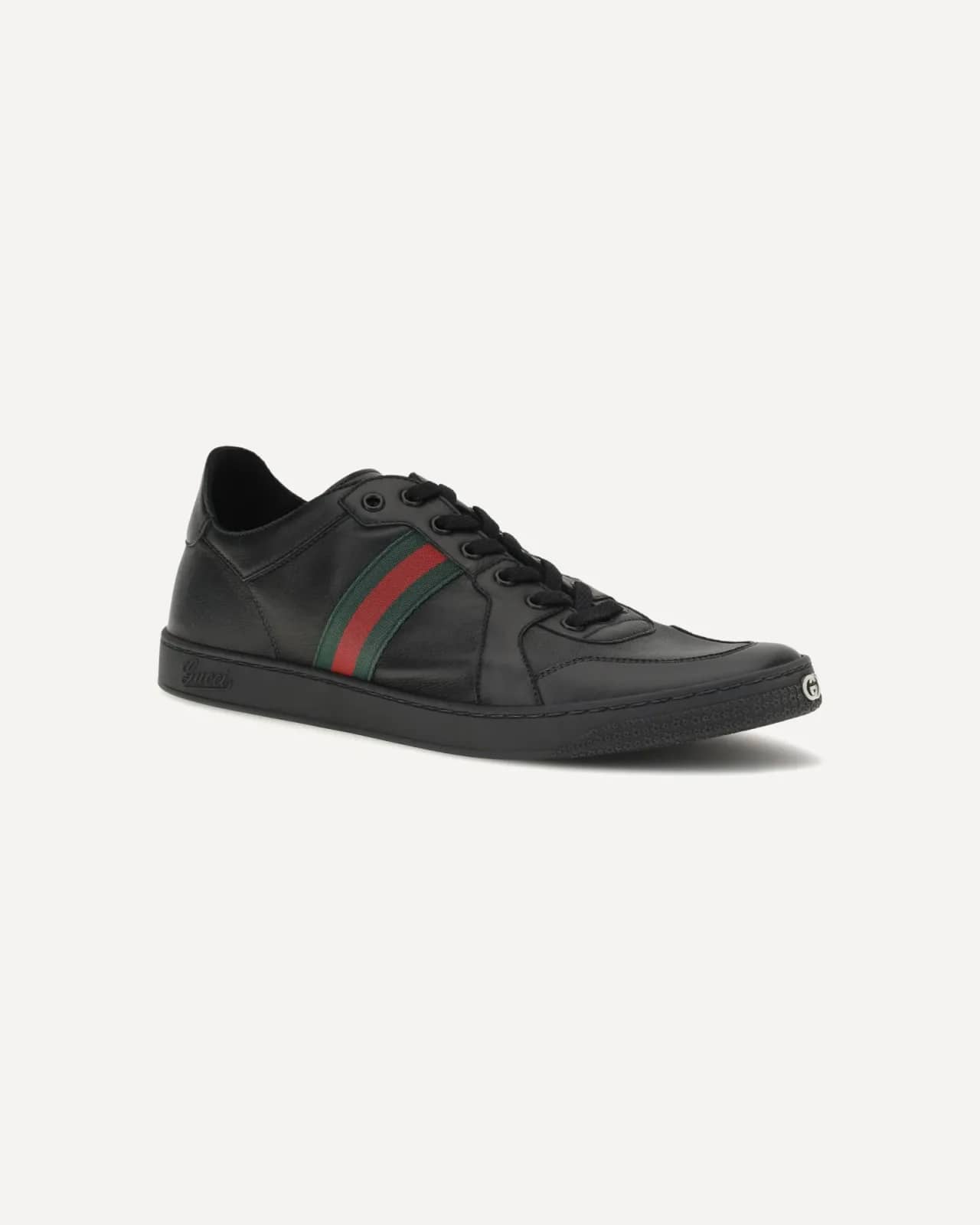 Gucci siyah Coda streç deri sneaker, iç yandan görünüm