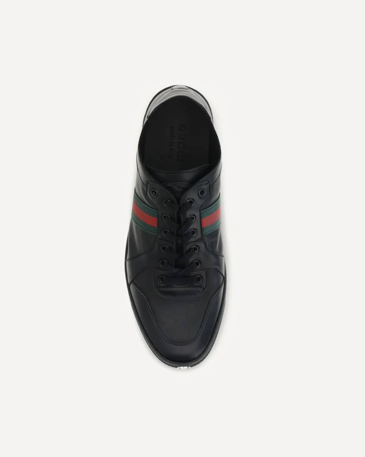 Gucci siyah Coda streç deri sneaker, detay görünüm