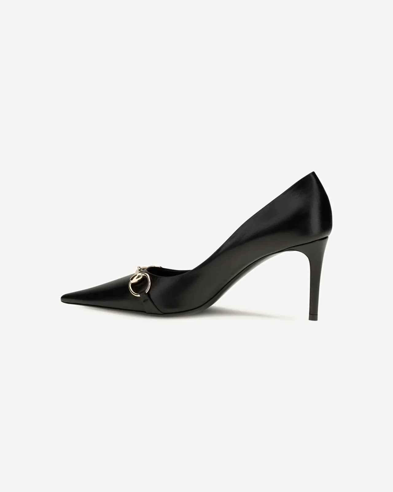 Gucci siyah Donna stiletto, önden görünüm