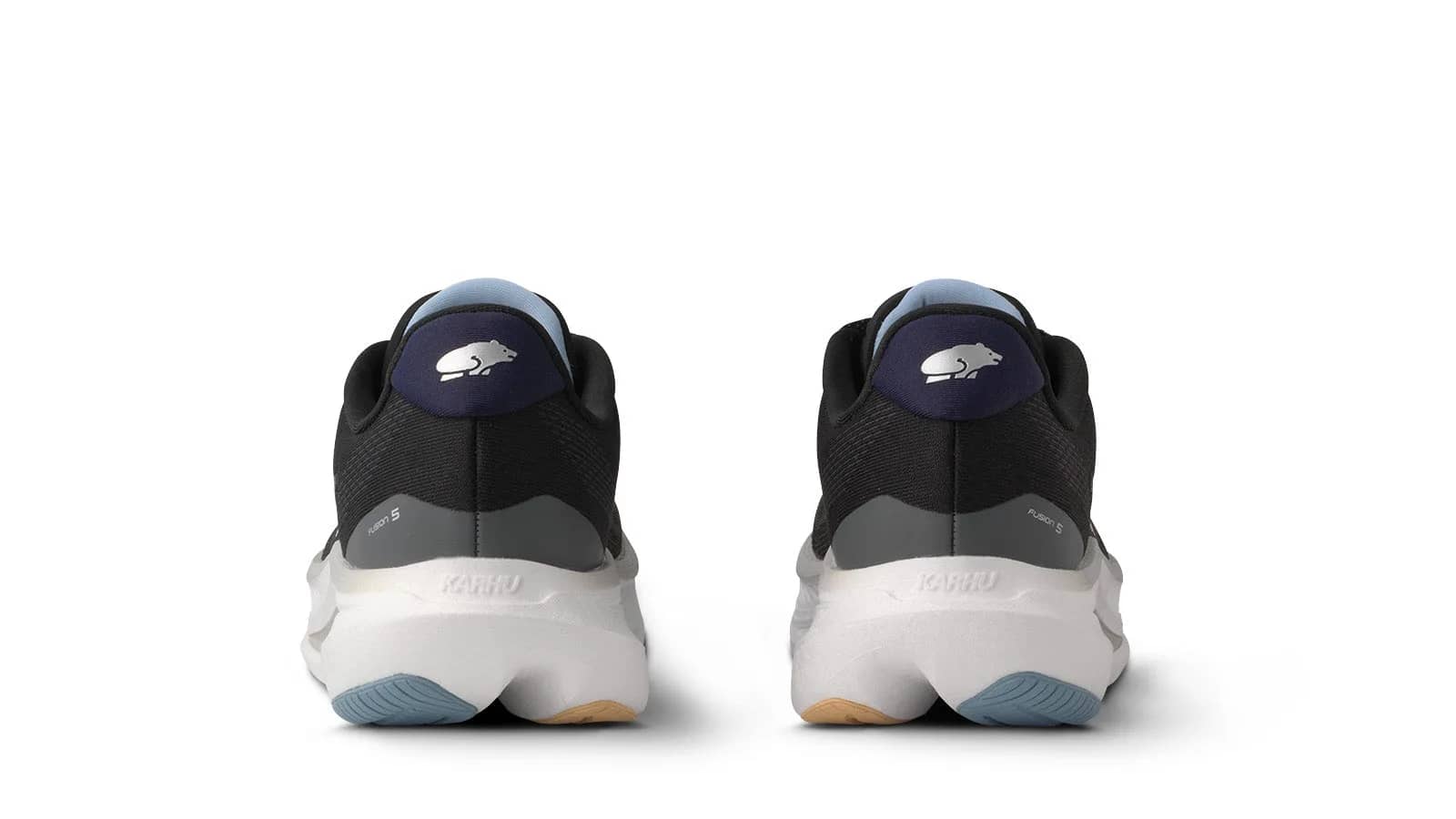 Karhu siyah Women'S Fusion 5.0 Hivo runner sneaker, arkadan çapraz görünüm