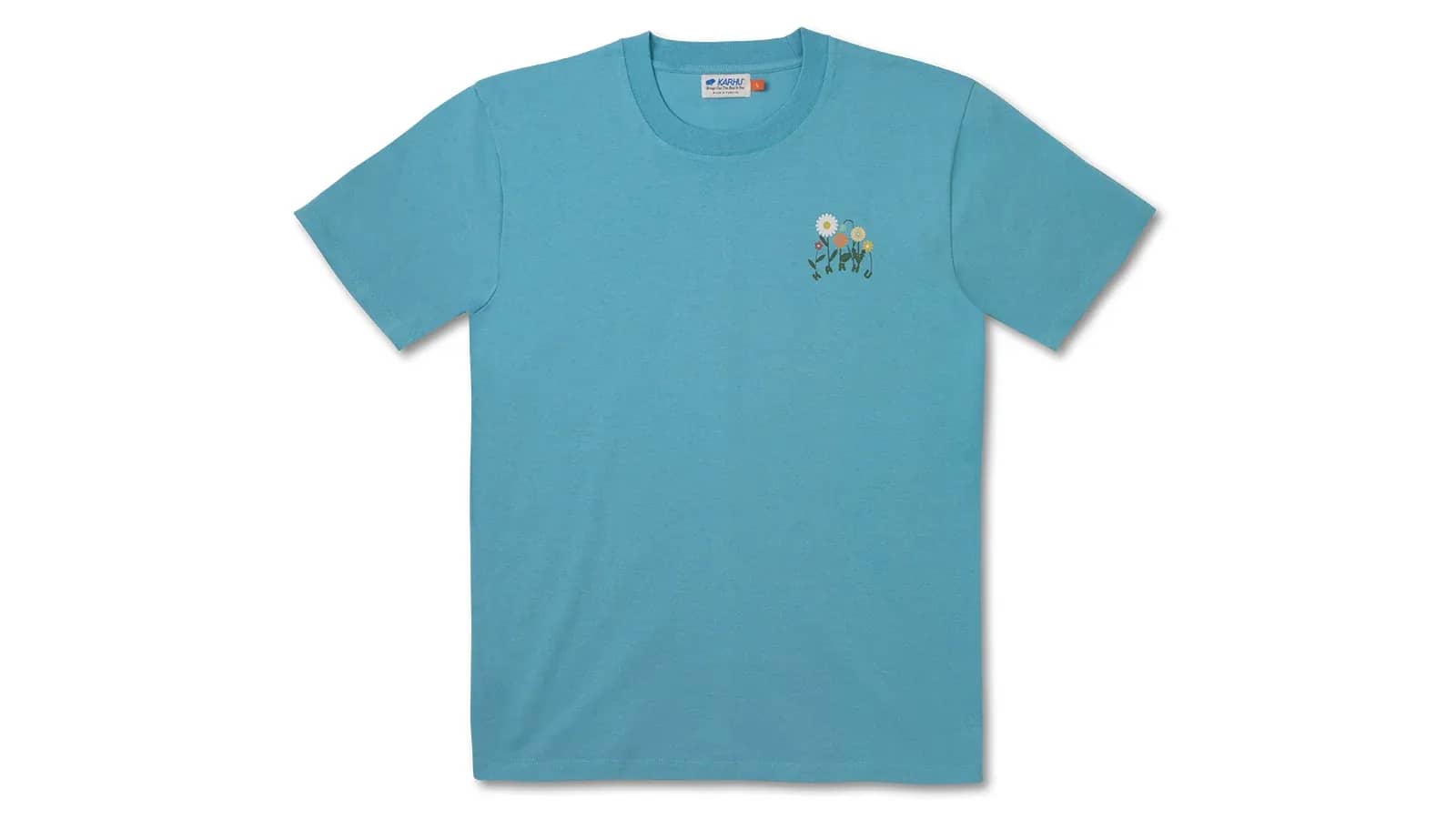 Karhu mavi Flower Logo T–shirt gömlek, önden görünüm