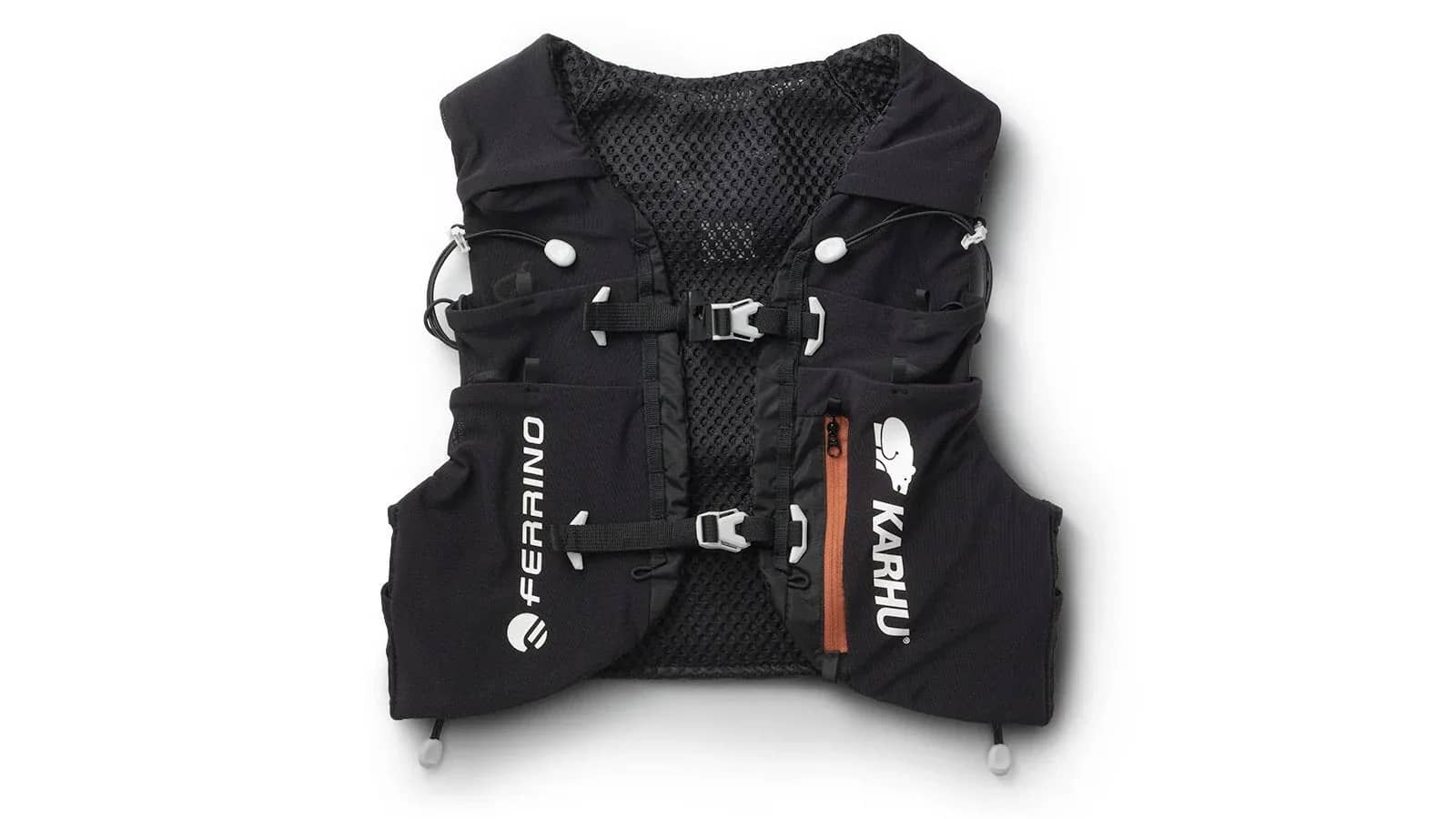Karhu siyah Karhu X Ferrino Running Vest 5L yelek, önden görünüm