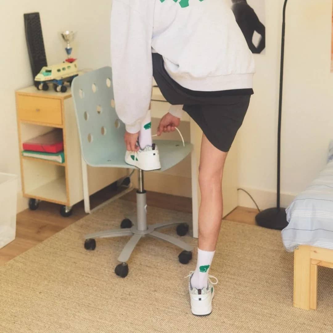 Karhu beyaz Fusion Og Socks giyim, arkadan görünüm