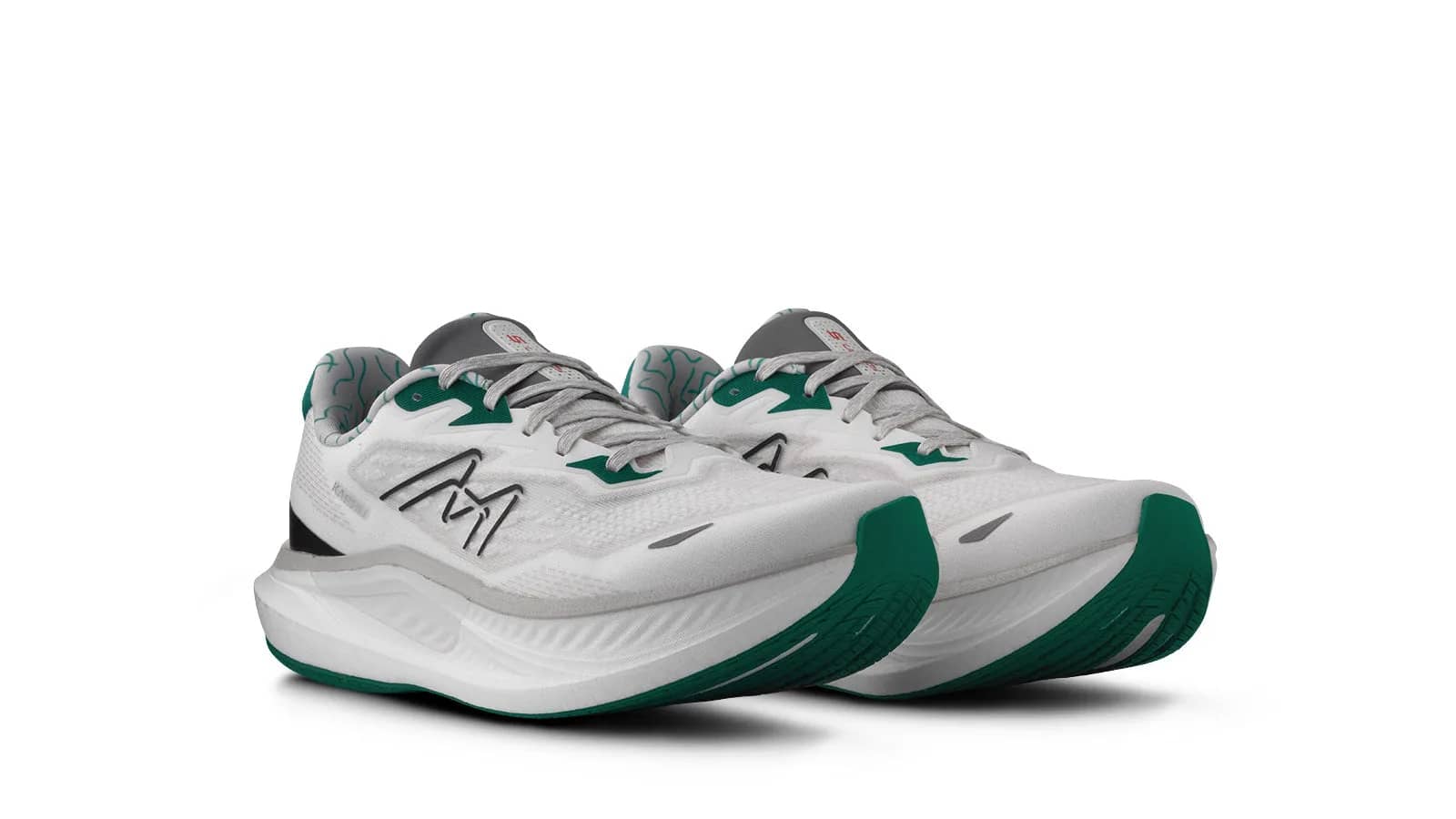 Karhu beyaz Men'S Fusion 5.0 runner sneaker, arkadan çapraz görünüm