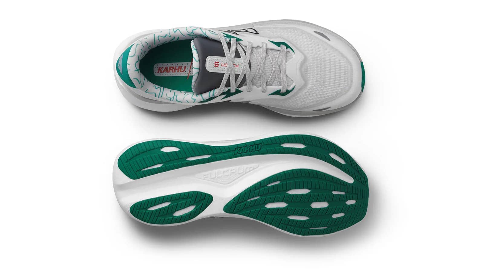 Karhu beyaz Men'S Fusion 5.0 runner sneaker, önden görünüm