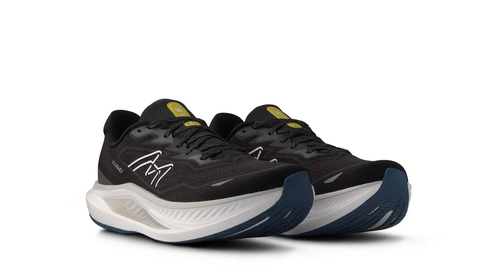 Karhu siyah Men'S Fusion 5.0 Hivo runner sneaker, arkadan çapraz görünüm